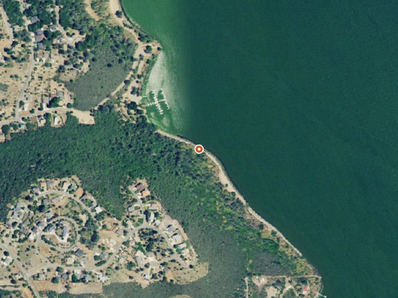 Aerial view of the ground around Riviera Beach Spring