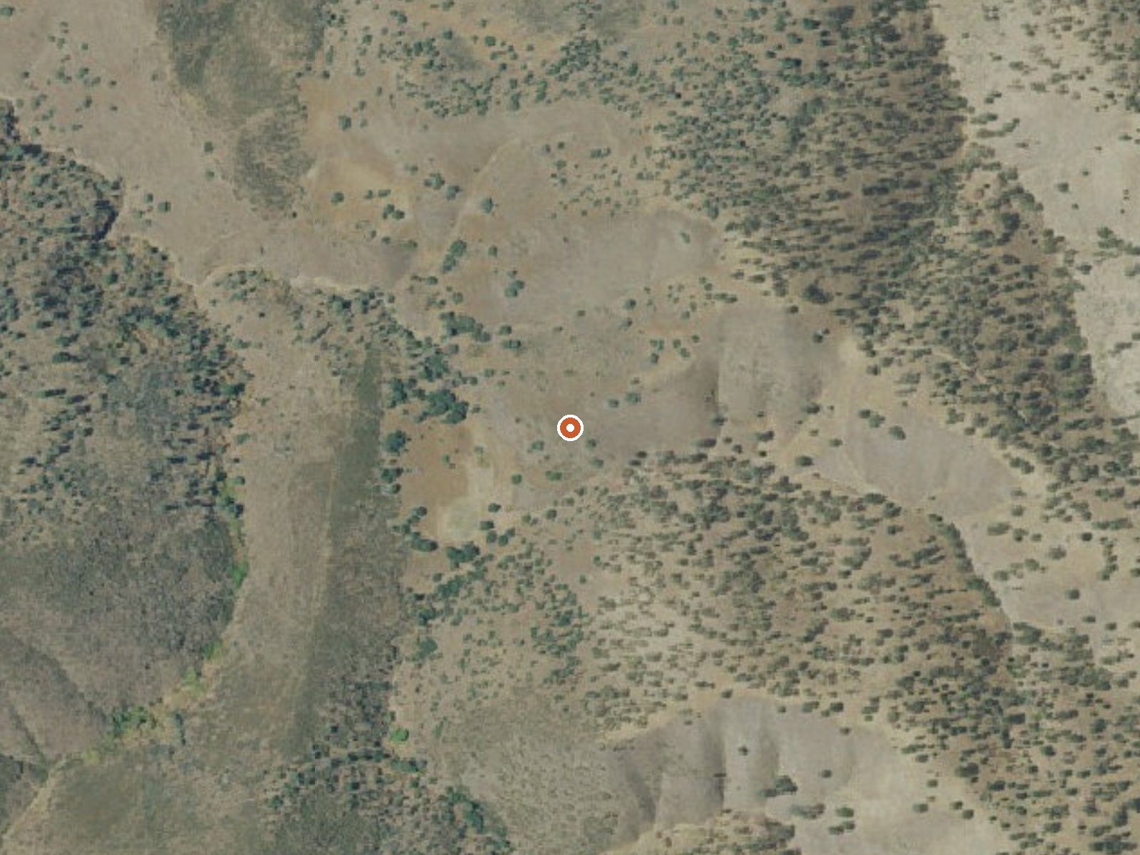 Aerial view of the ground around Salt Grass Springs