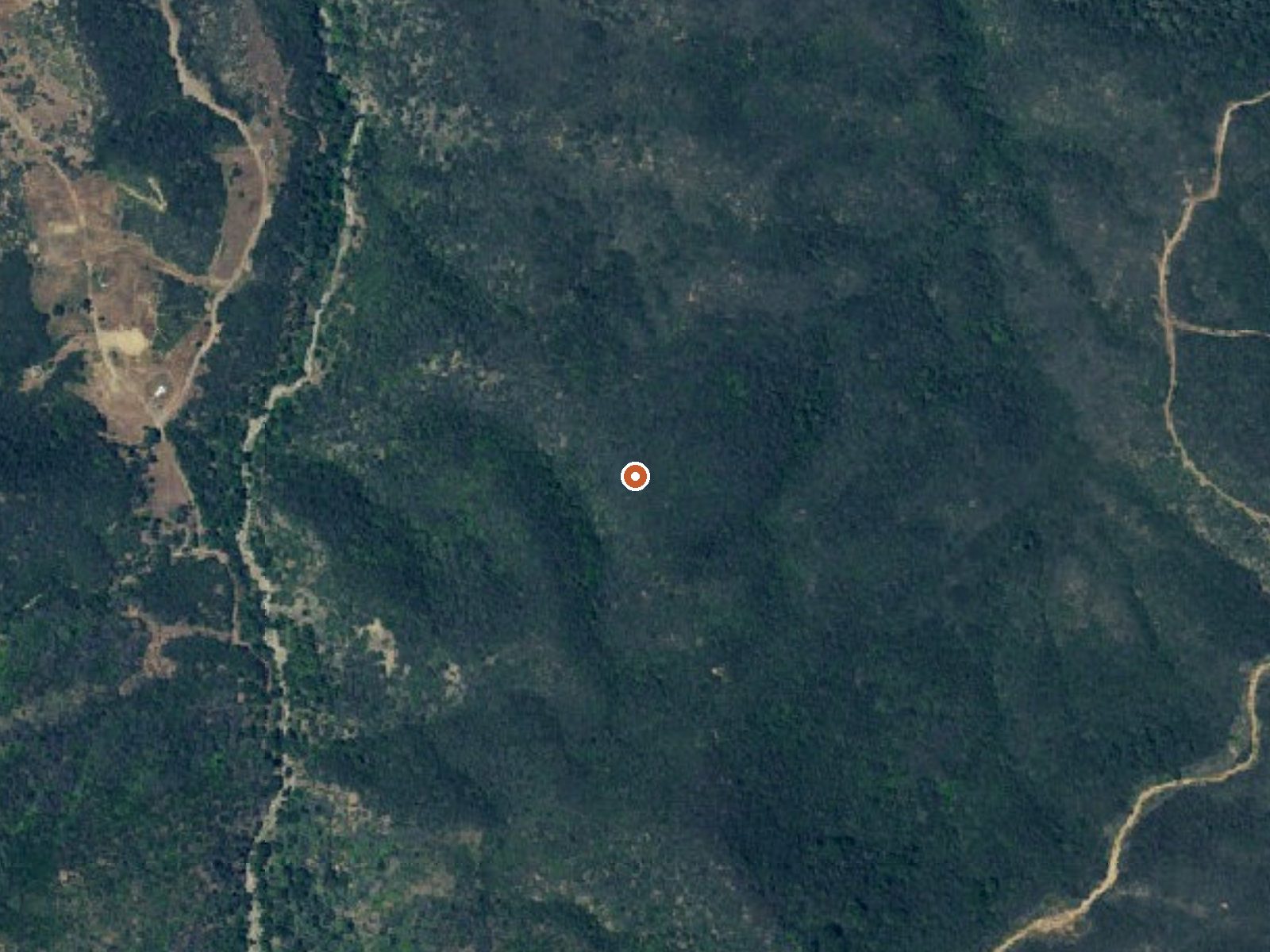 Aerial view of the ground around San Marcos Hot Spring