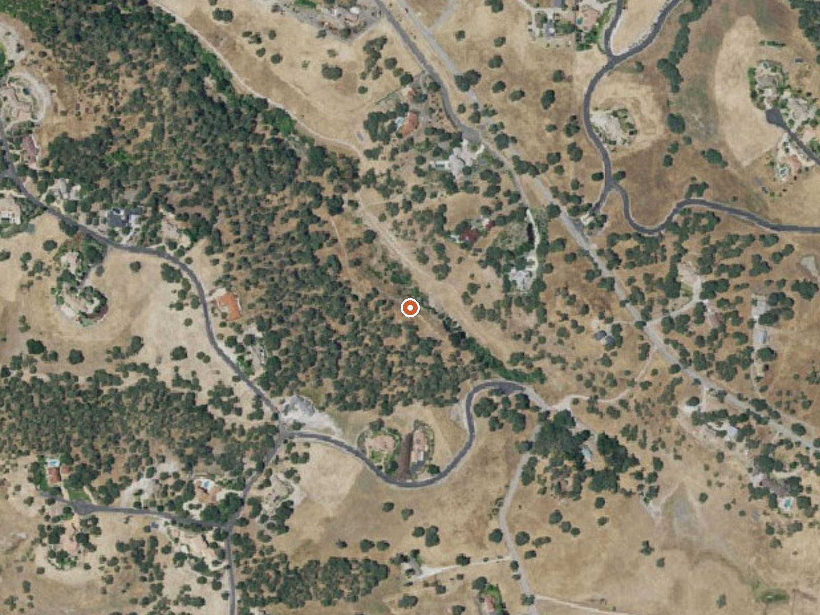 Aerial view of the ground around Santa Ysabel Springs (Sulphur Spr)