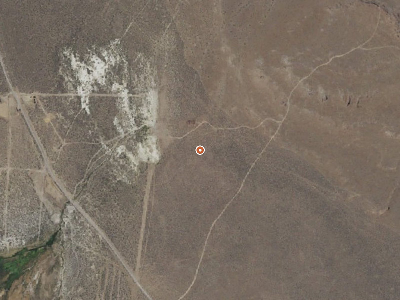 Aerial view of the ground around Seyferth Hot Springs