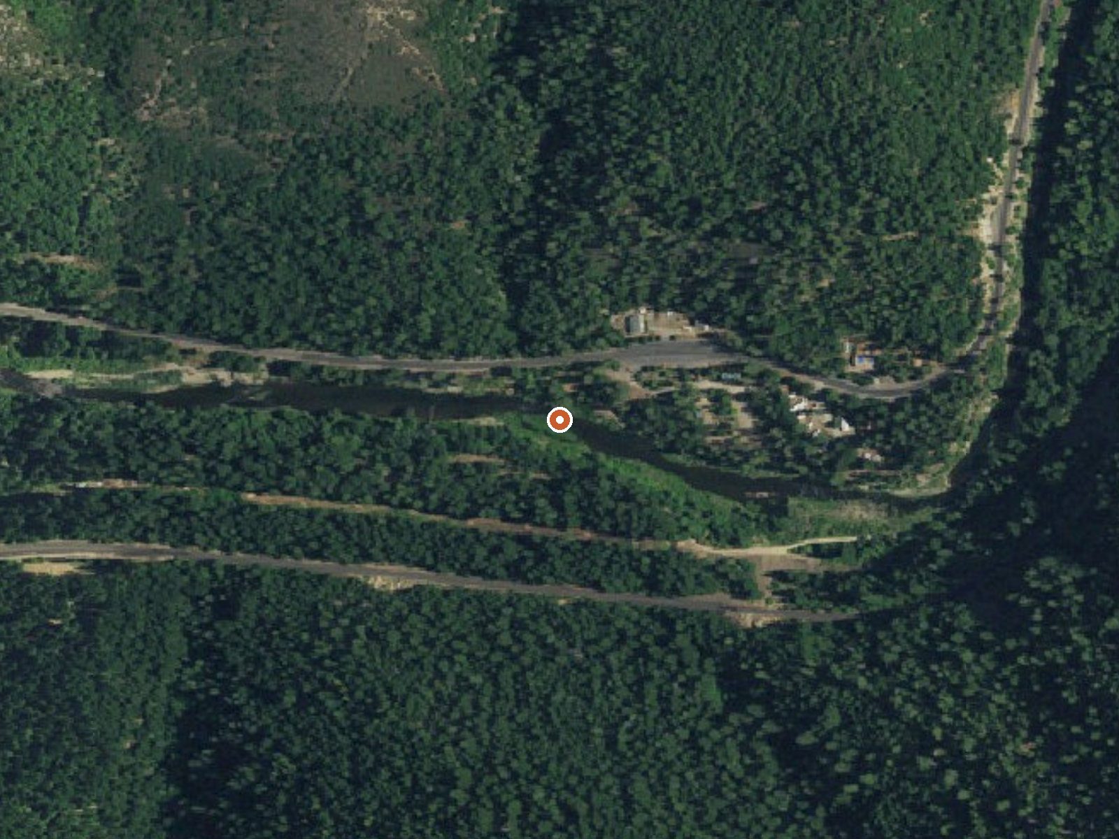 Aerial view of the ground around Spring