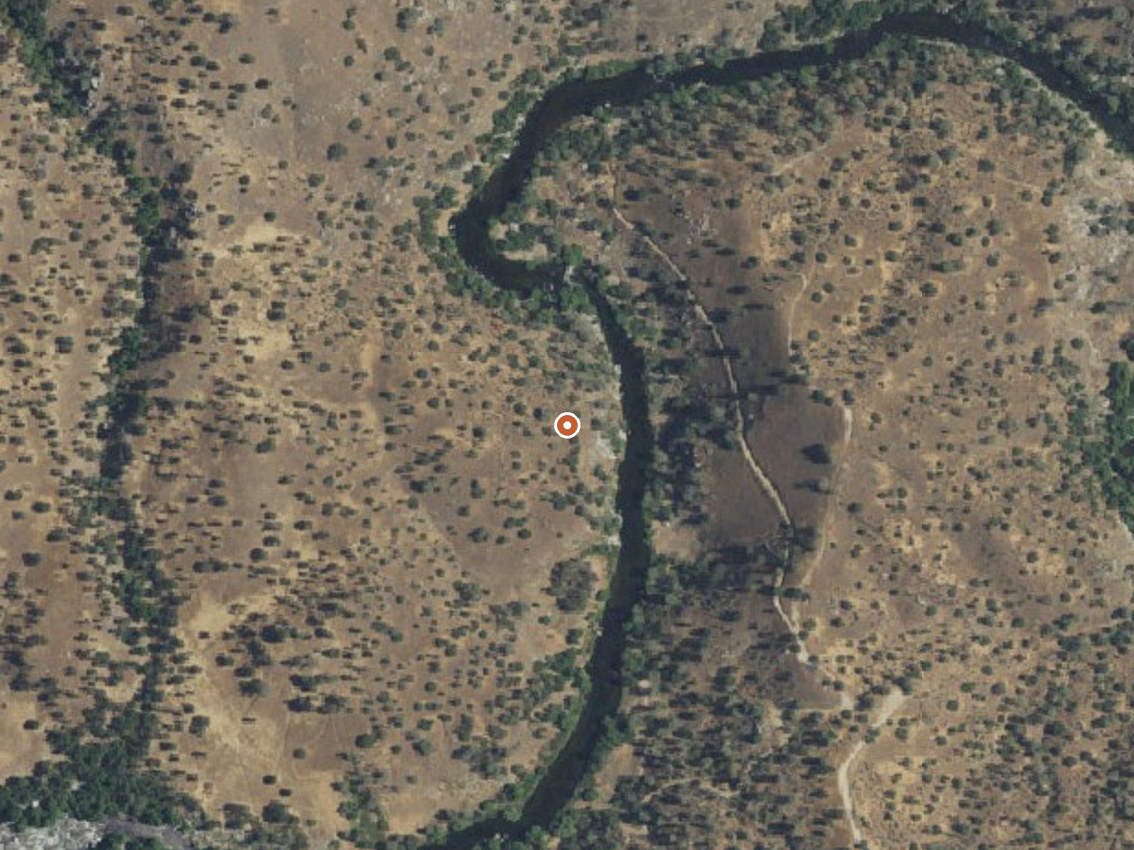 Aerial view of the ground around Spring (Hot)