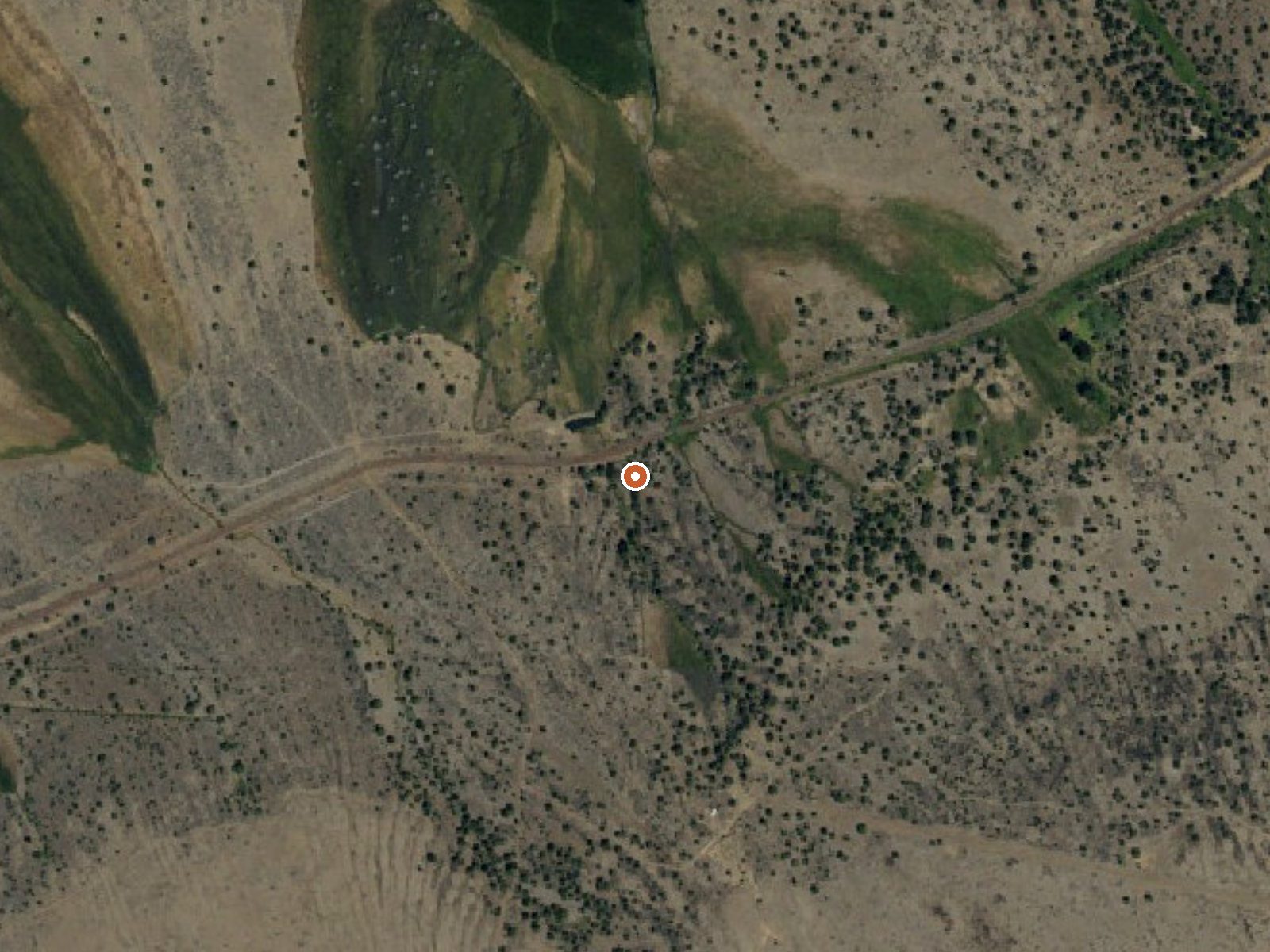 Aerial view of the ground around Springs