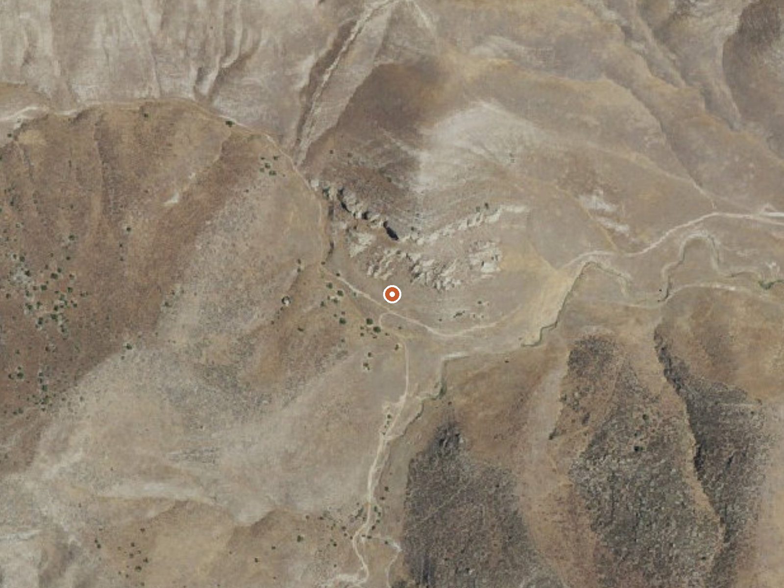 Aerial view of the ground around Mize Spring