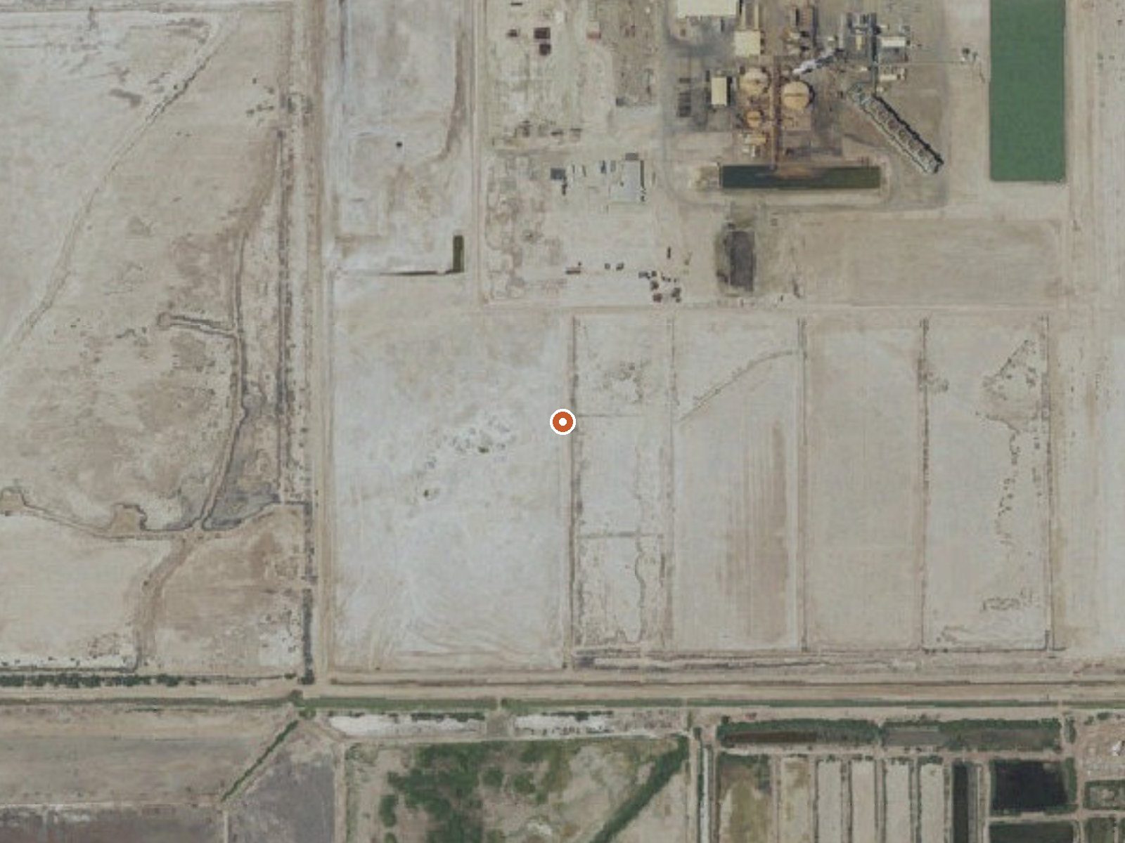 Aerial view of the ground around Mud Pots