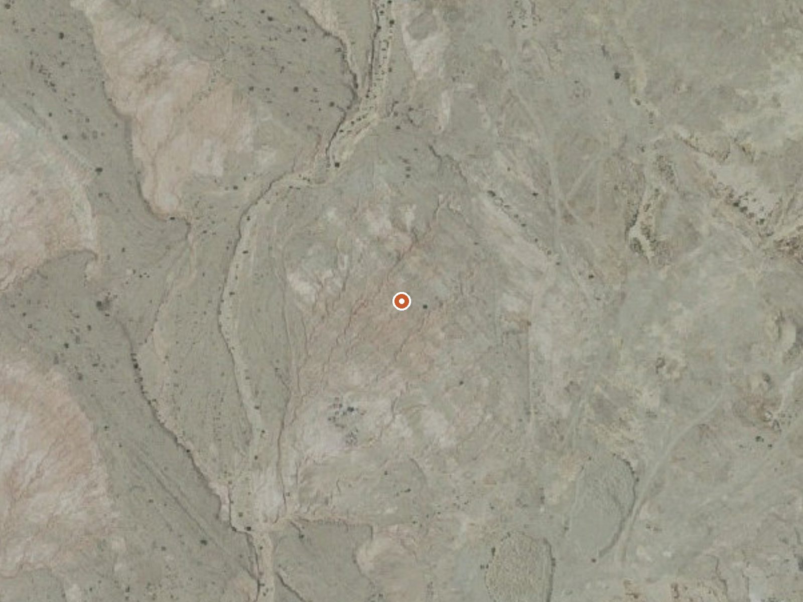 Aerial view of the ground around Mud Volcanoes