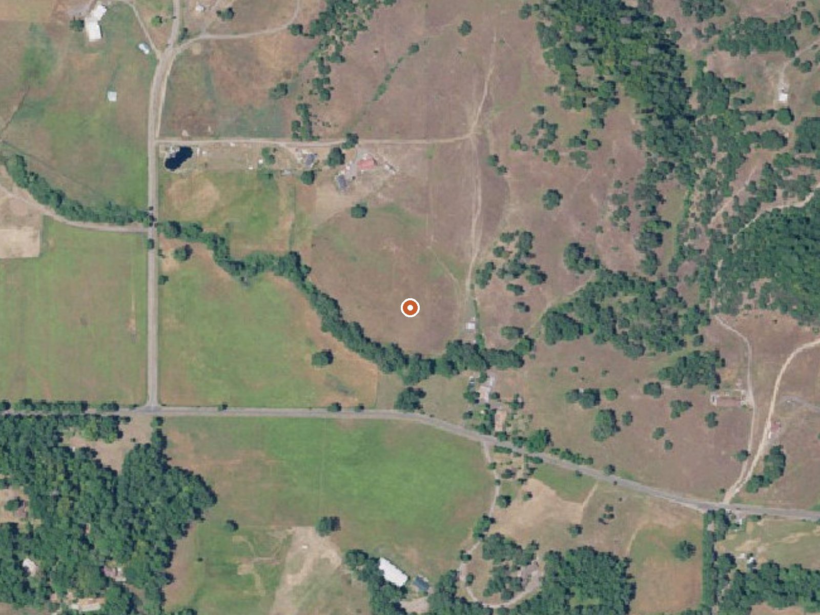 Aerial view of the ground around Muir Springs