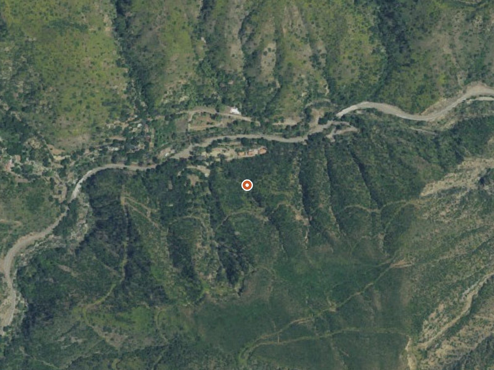 Aerial view of the ground around Wheeler Springs