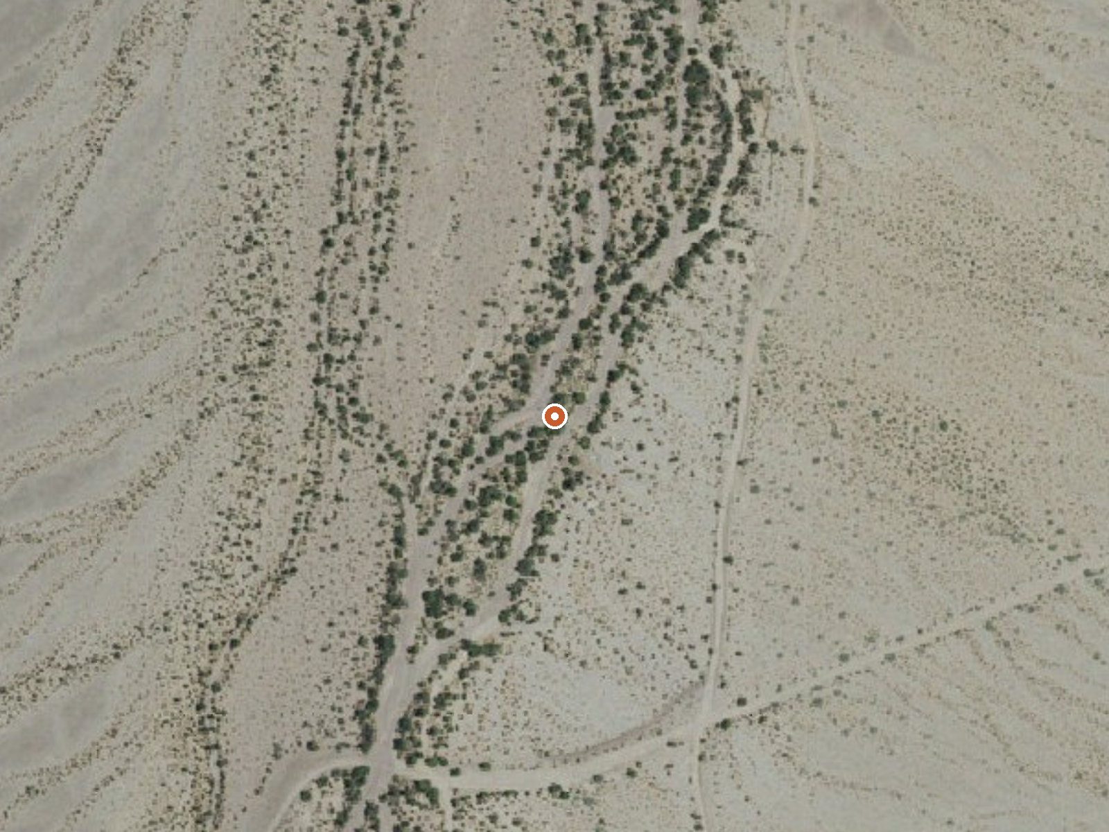 Aerial view of the ground around Wiley's Well