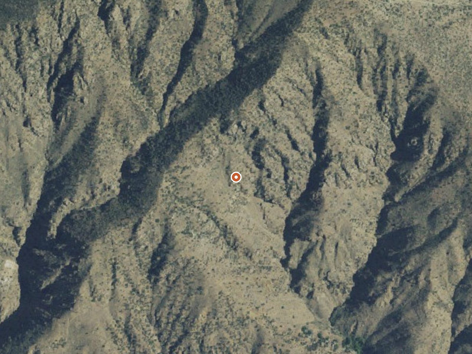 Aerial view of the ground around Willett Hot Springs