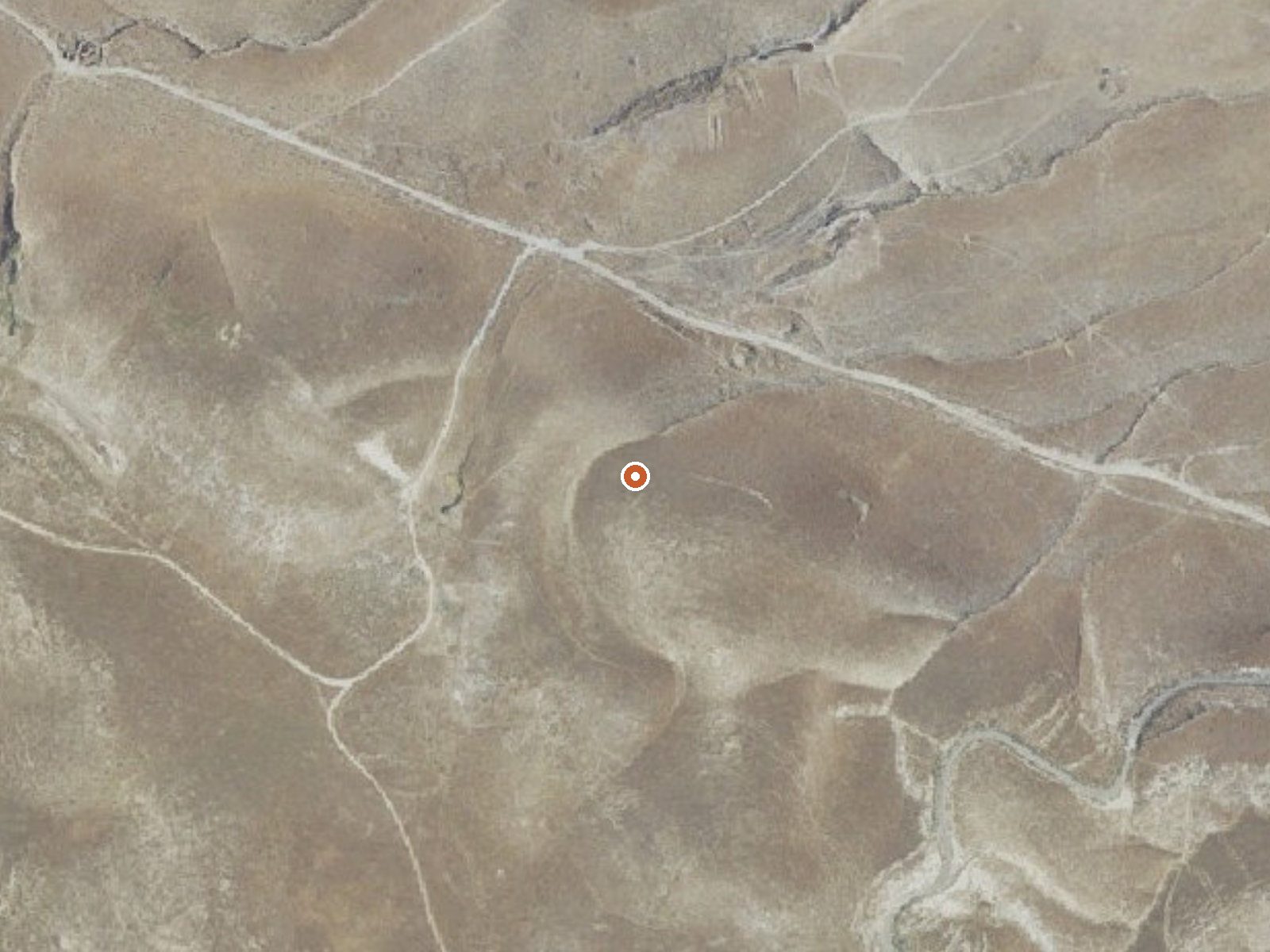 Aerial view of the ground around the spring