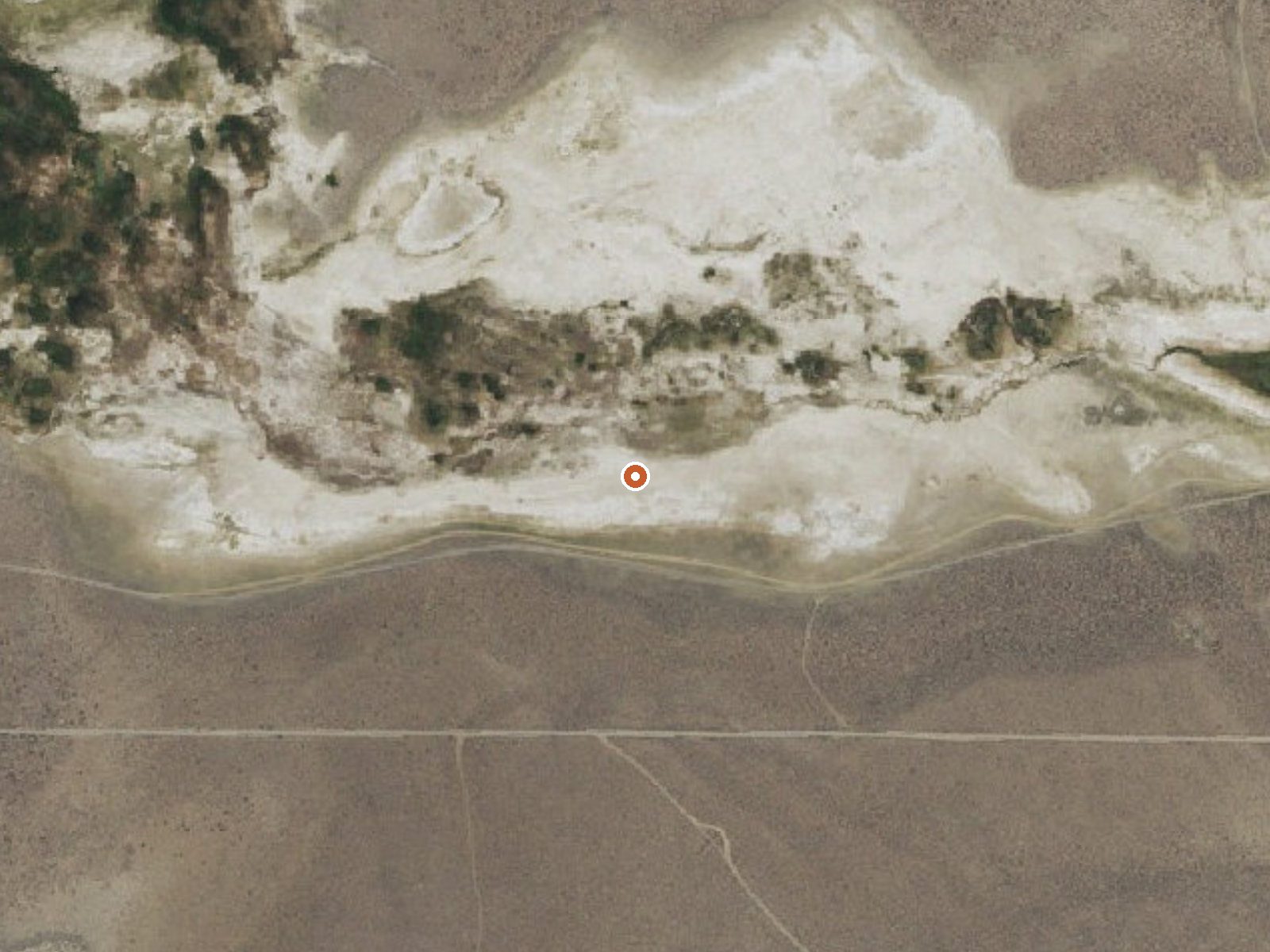 Aerial view of the ground around the spring