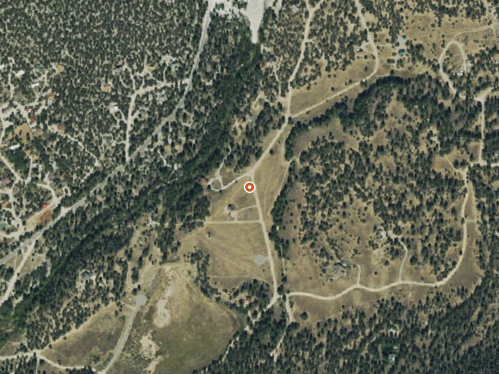 Aerial view of the ground around Aqua Hot Spring