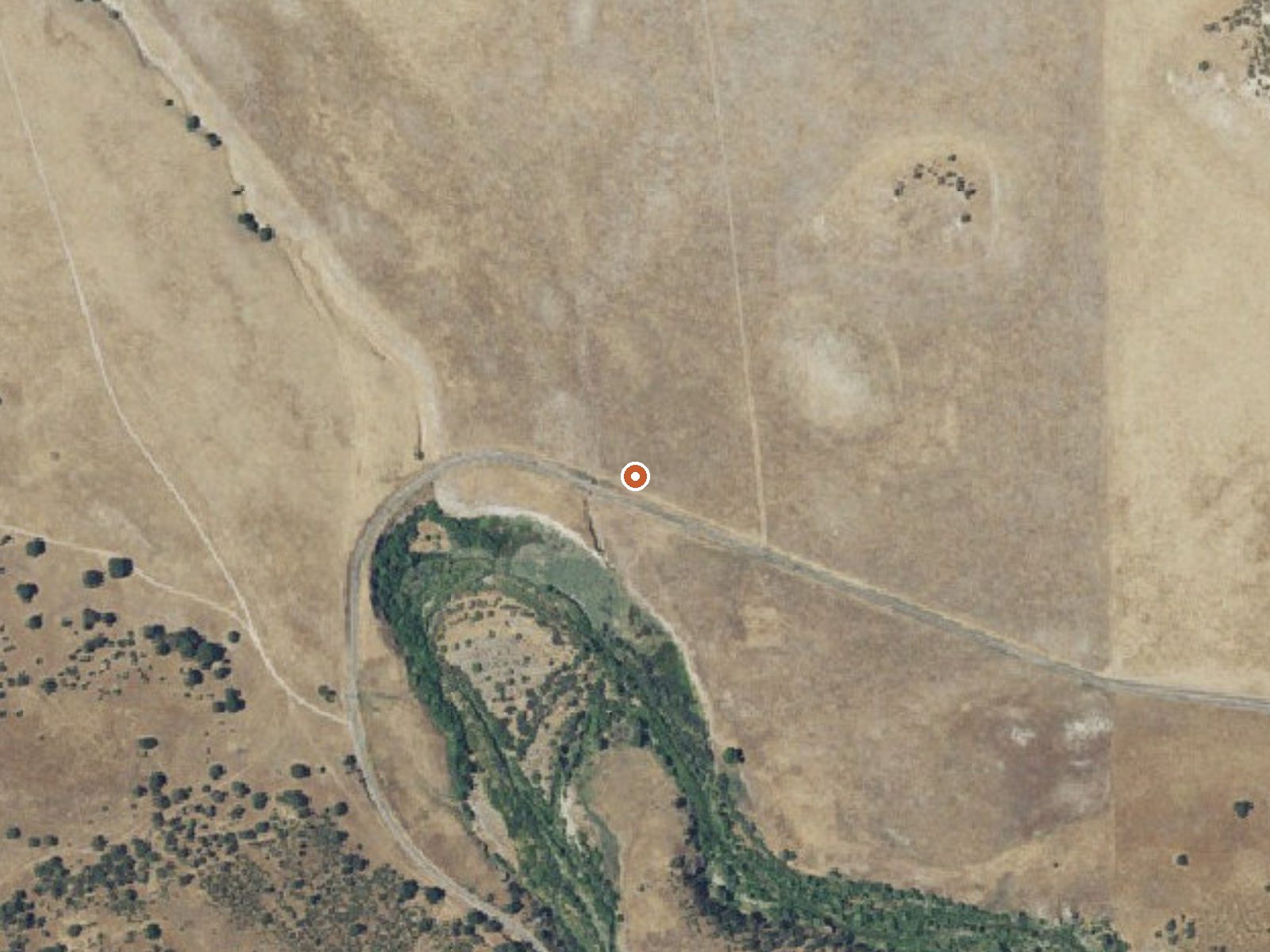 Aerial view of the ground around Sulphur Springs