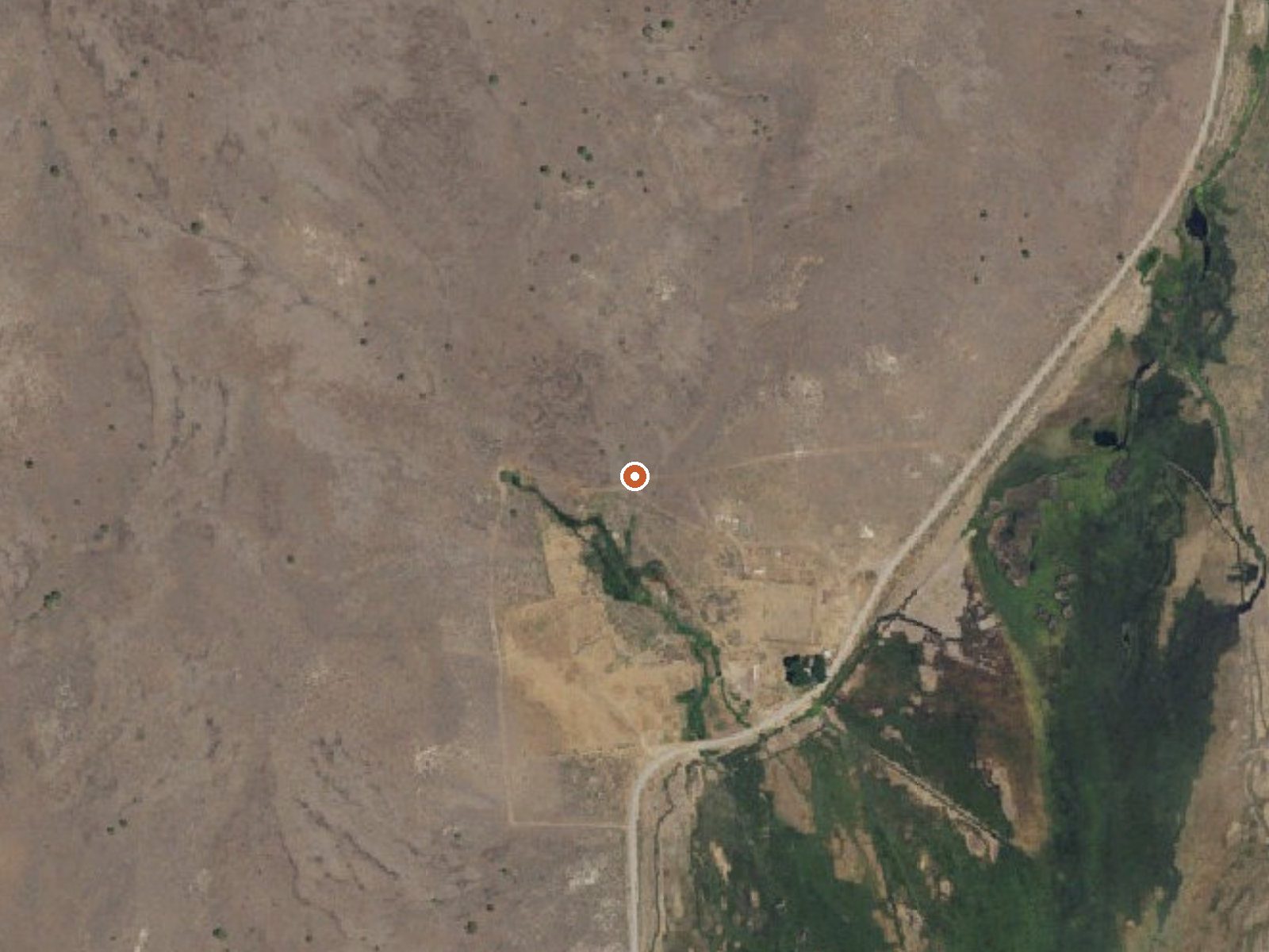 Aerial view of the ground around Tipton Springs