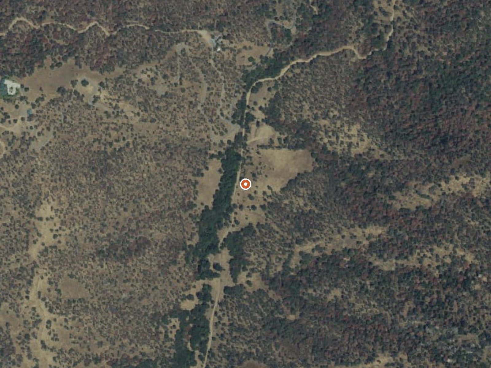 Aerial view of the ground around Ward Spring