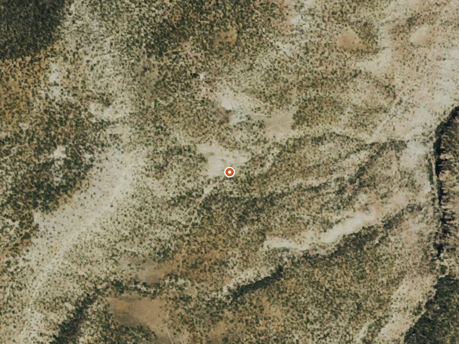 Aerial view of the ground around Warm Spring (Mesa County, Colorado)