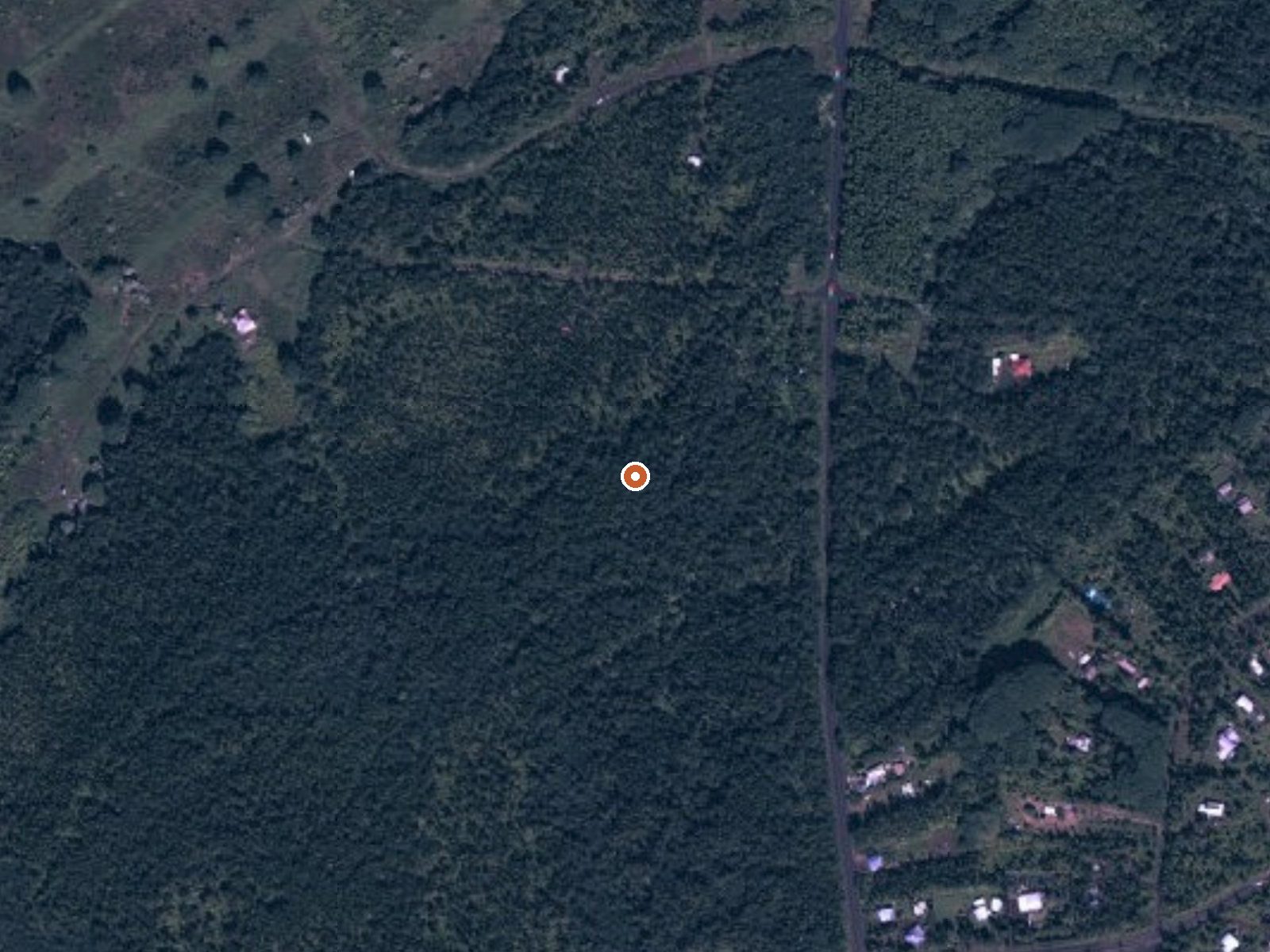Aerial view of the ground around Steam Vents