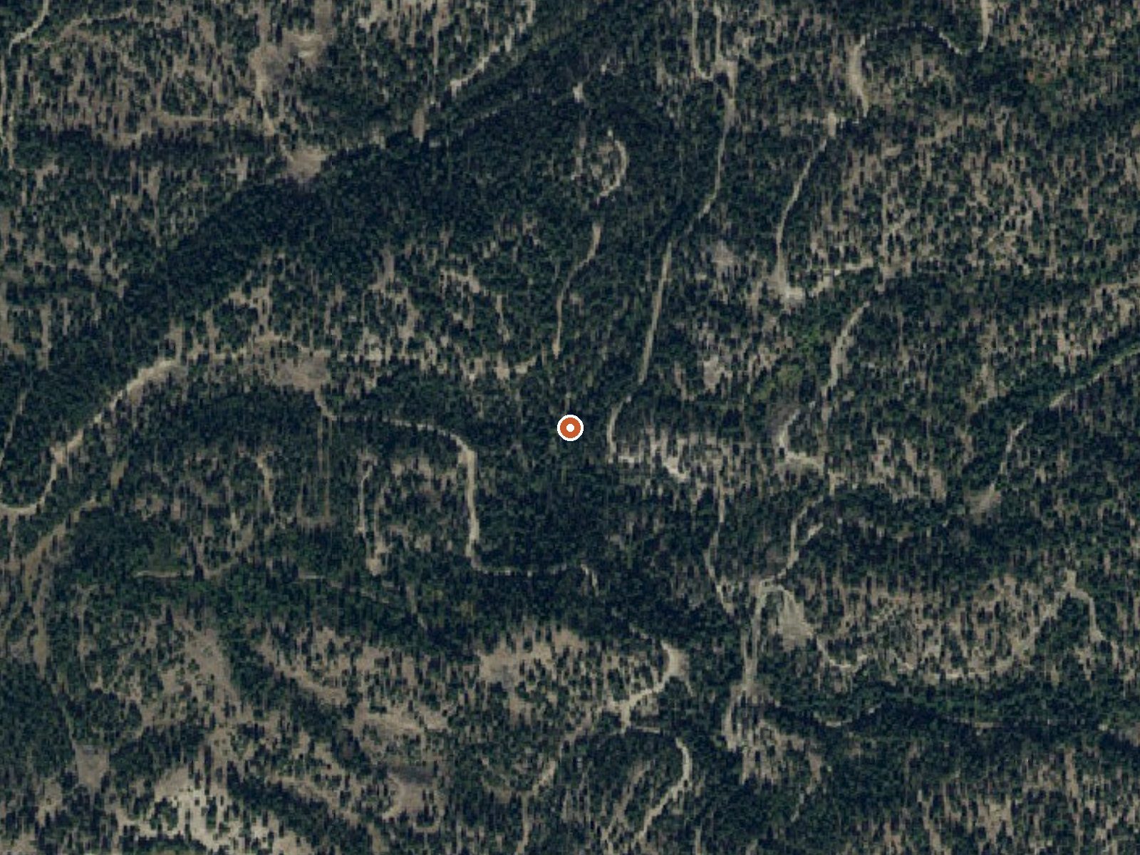 Aerial view of the ground around Badley Warm Spring