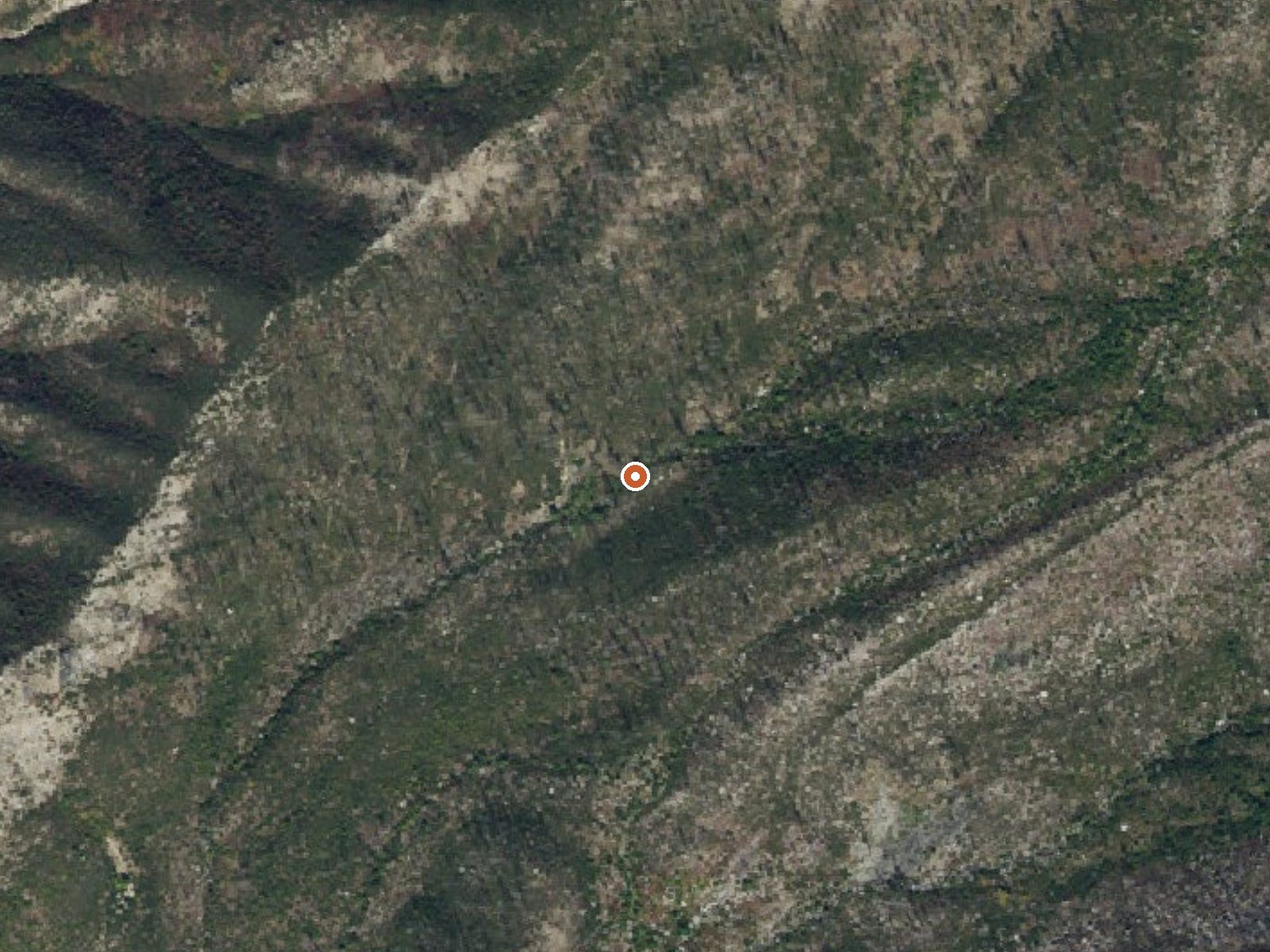 Aerial view of the ground around Billy Hot Spring
