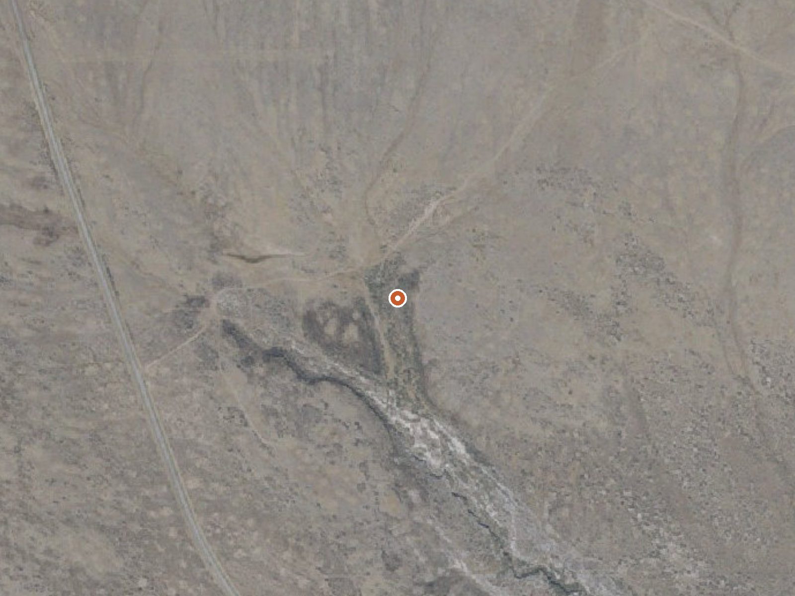 Aerial view of the ground around Hot Springs