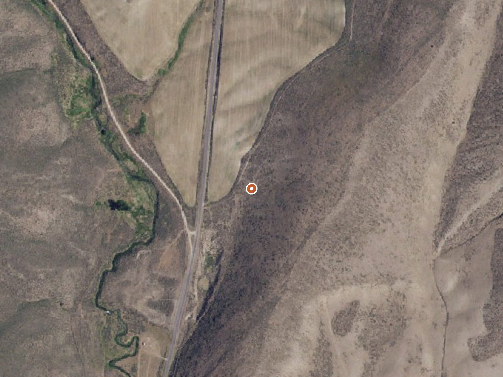 Aerial view of the ground around Kent Warm Spring