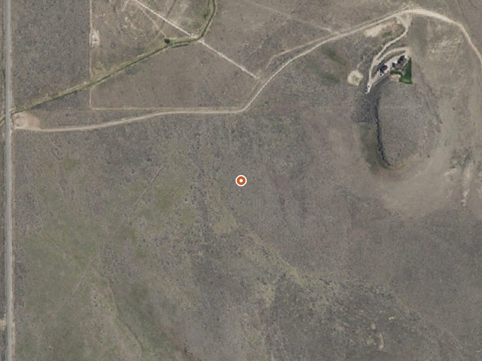 Aerial view of the ground around Nat Soo Pah Warm Spring