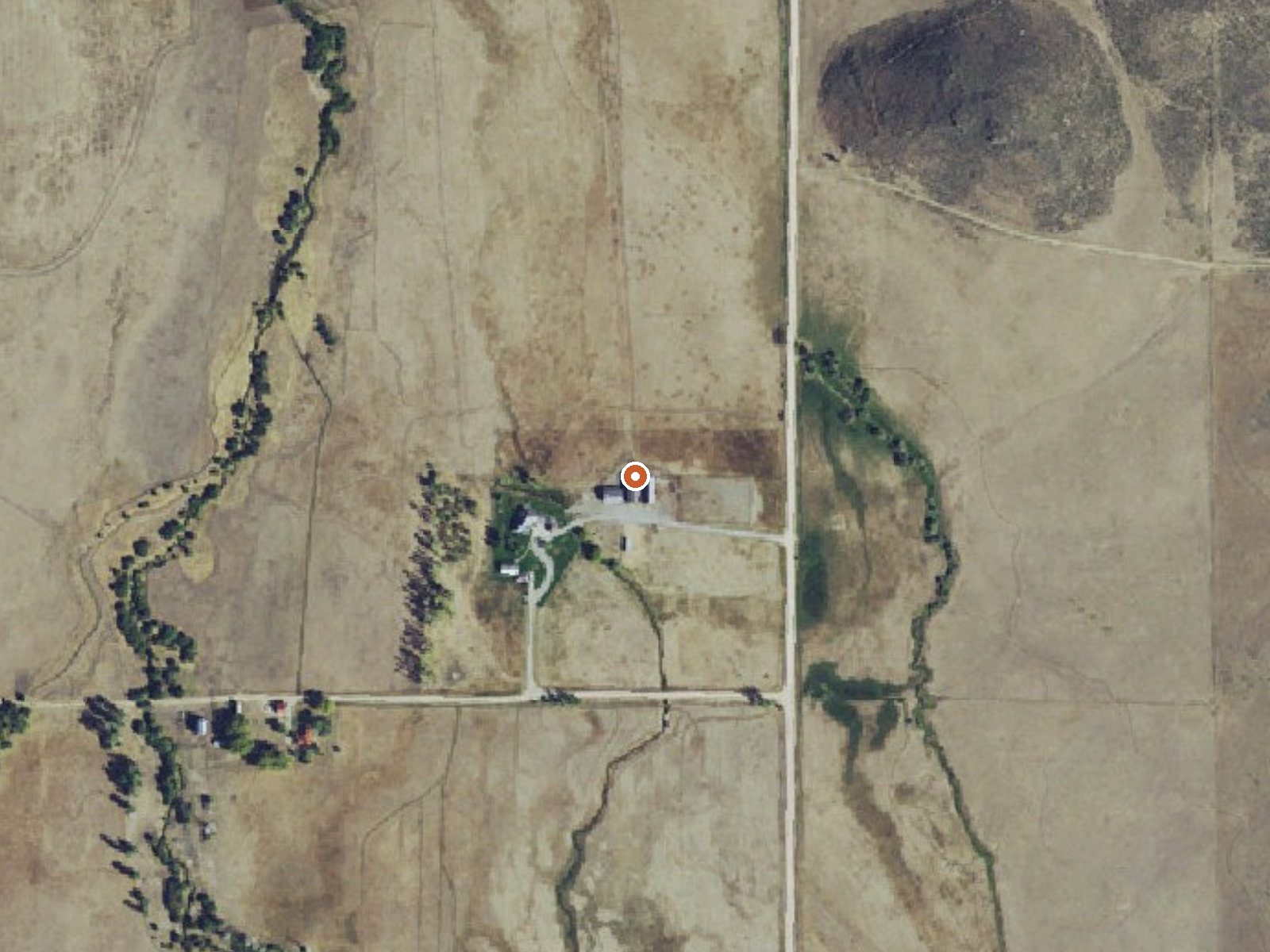 Aerial view of the ground around Wardrop Hot Spring