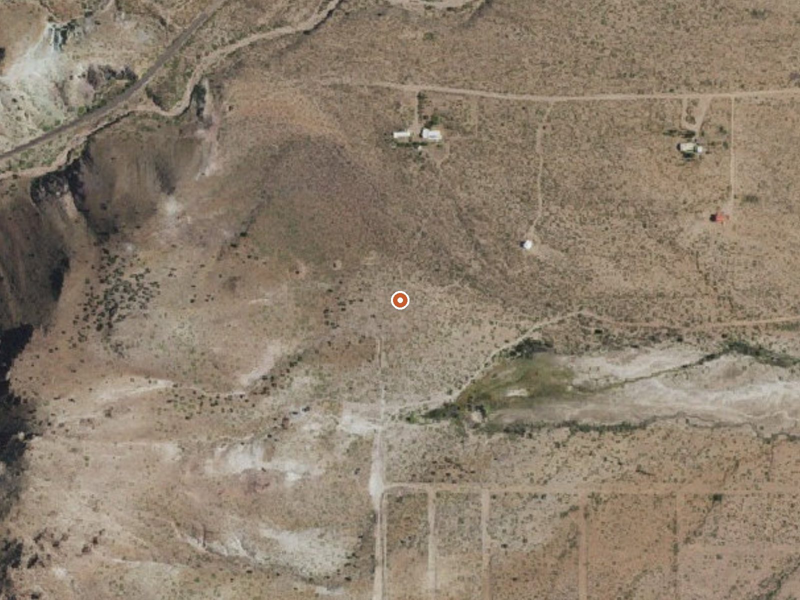 Aerial view of the ground around Cook Spring
