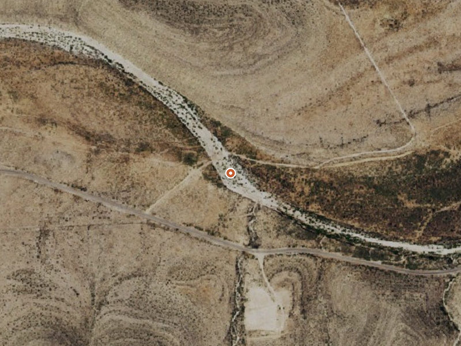 Aerial view of the ground around Indian Big Spring