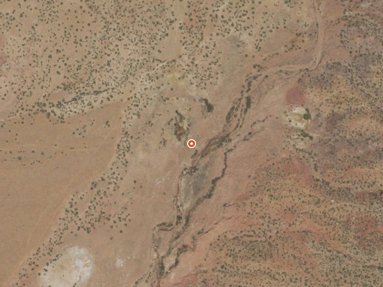 Aerial view of the ground around Phillips Springs
