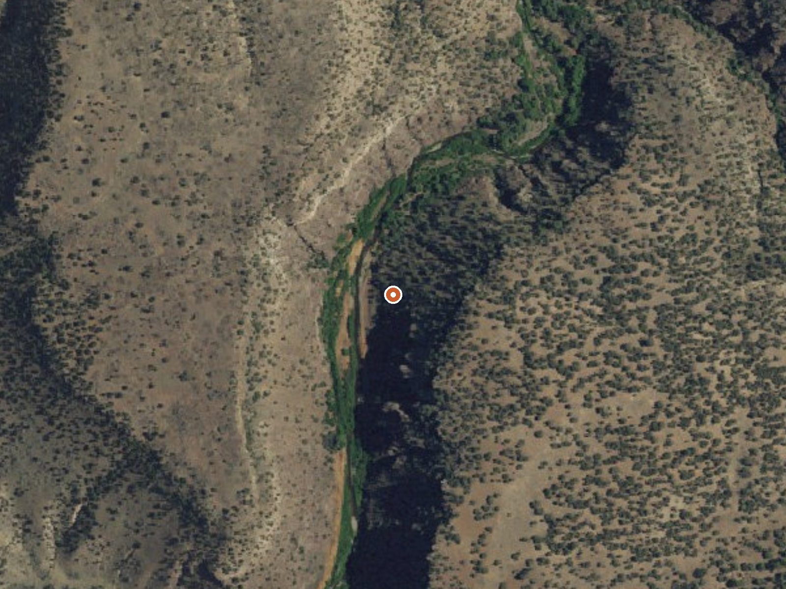 Aerial view of the ground around Spring