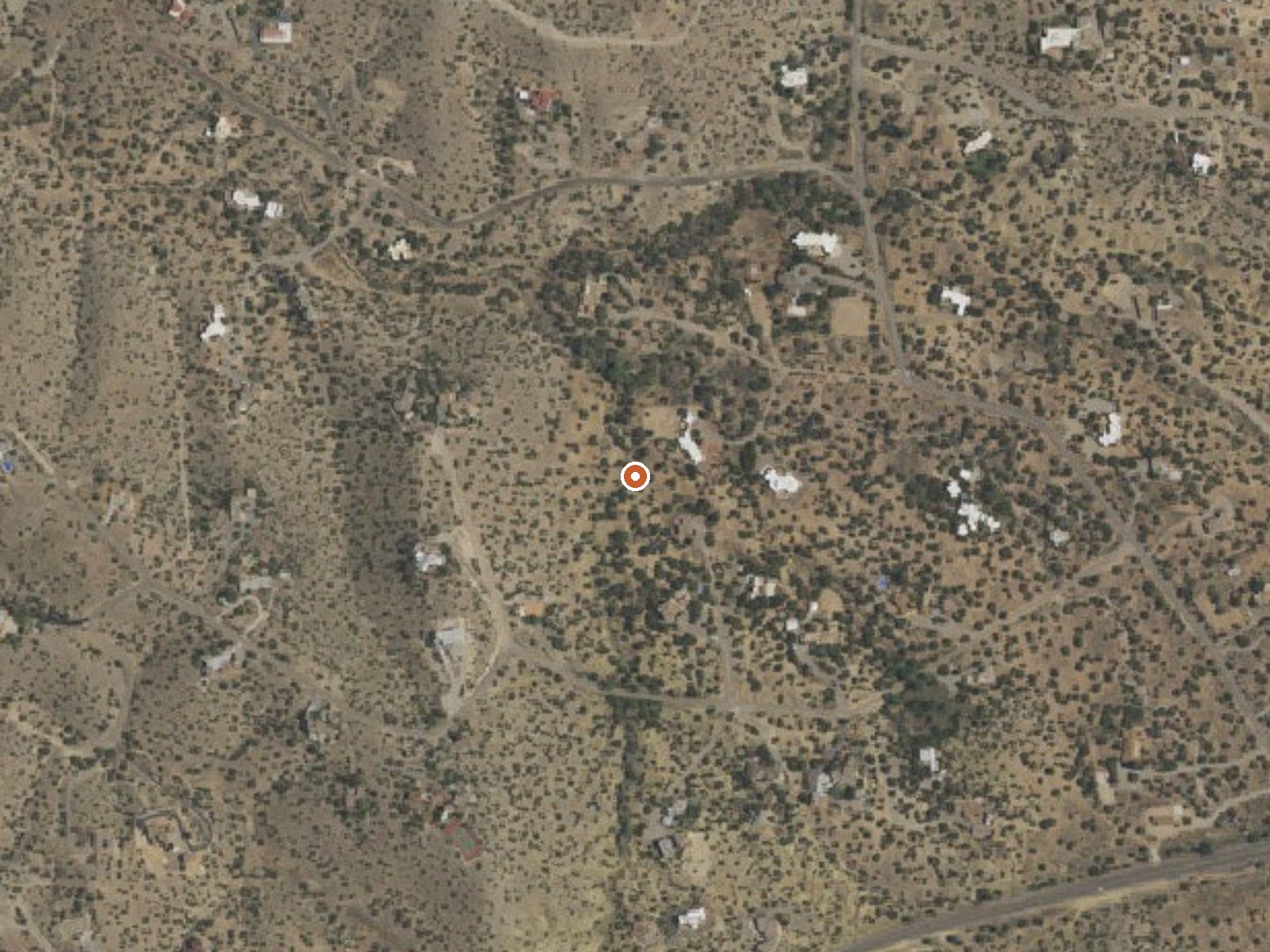 Aerial view of the ground around the spring