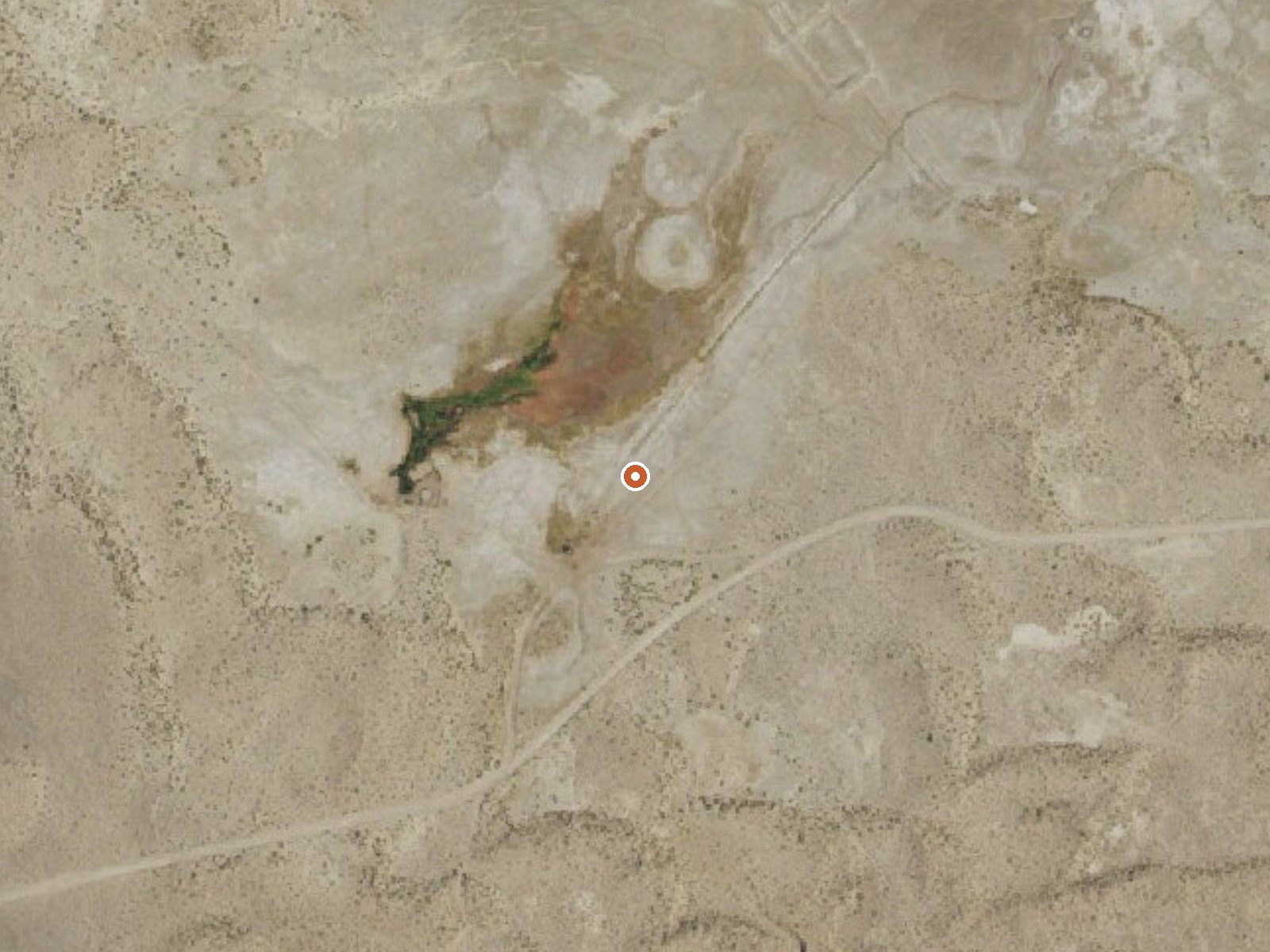 Aerial view of the ground around Double Spring