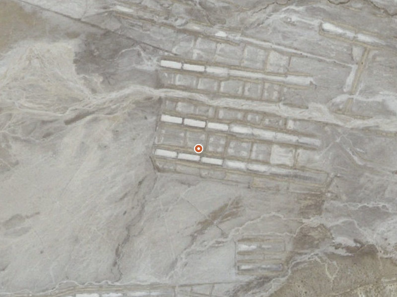 Aerial view of the ground around Eagle Salt Works Spring
