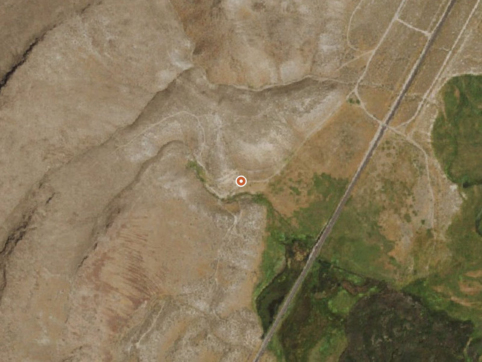 Aerial view of the ground around Ellison Ranch Warm Spring