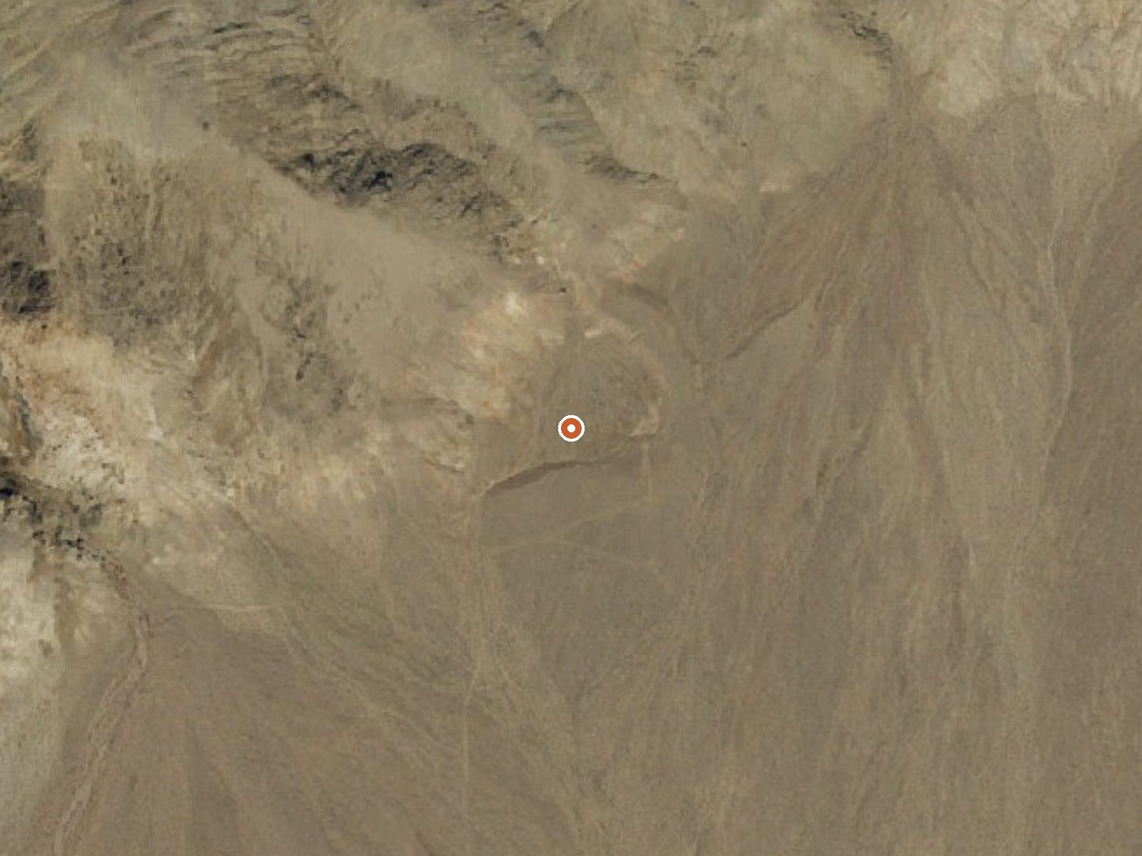 Aerial view of the ground around Fumaroles