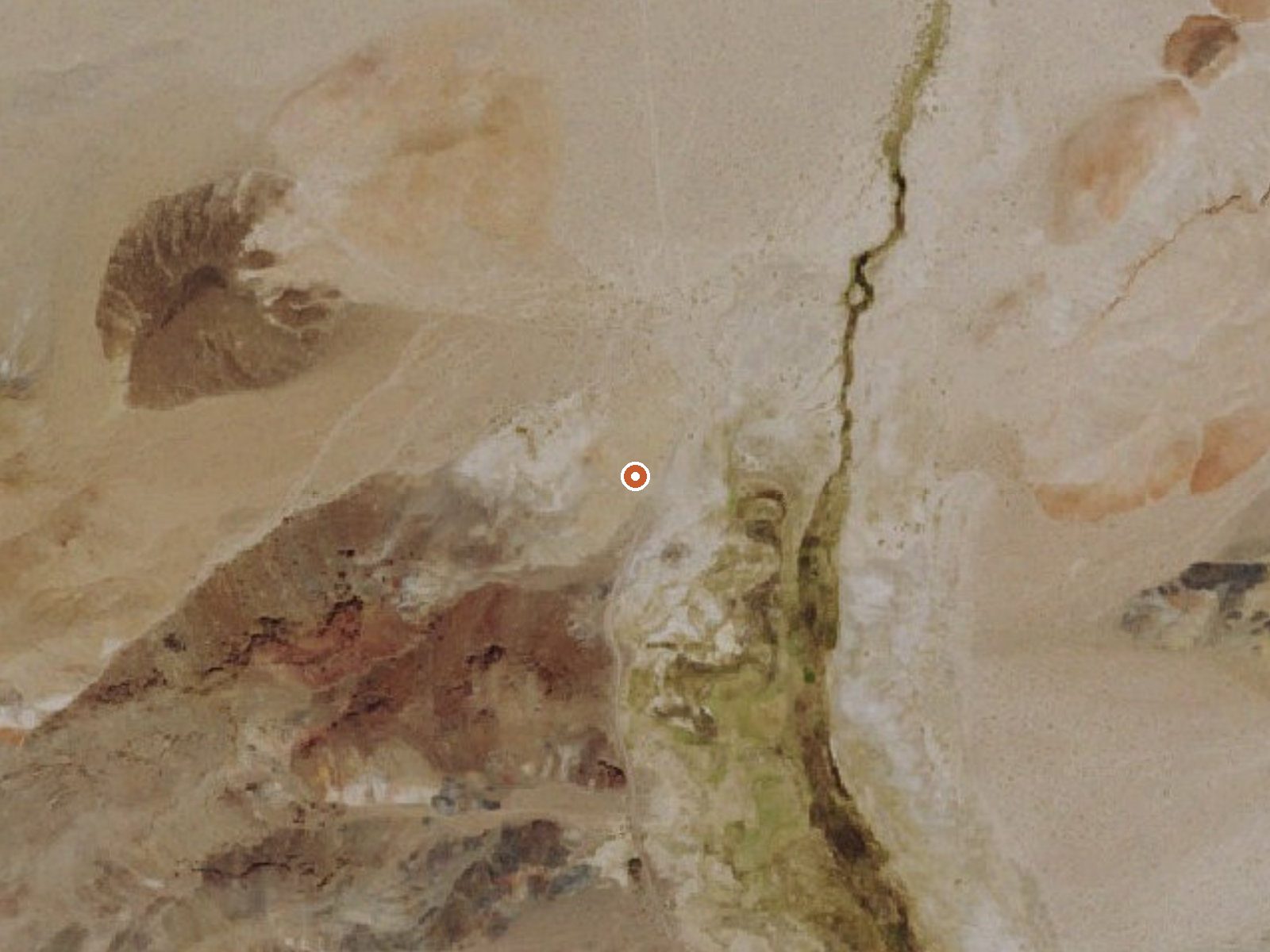 Aerial view of the ground around Gap Spring