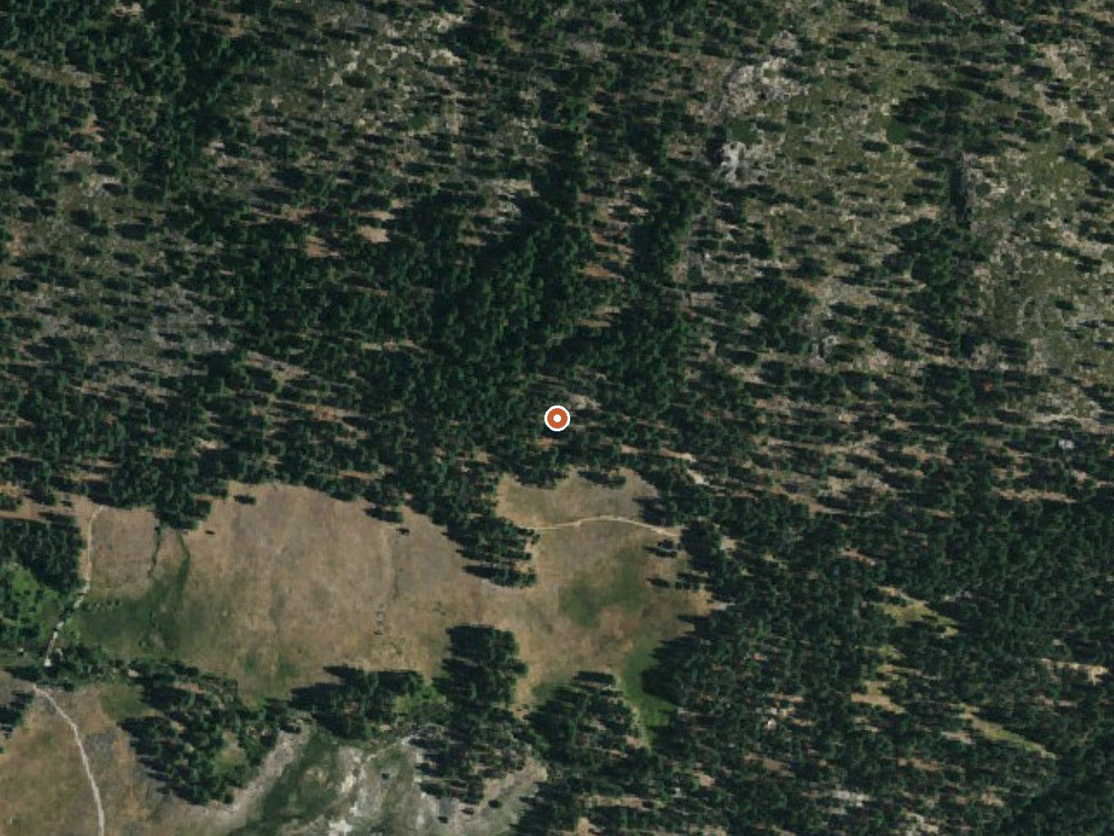Aerial view of the ground around Grover Hot Springs State Park