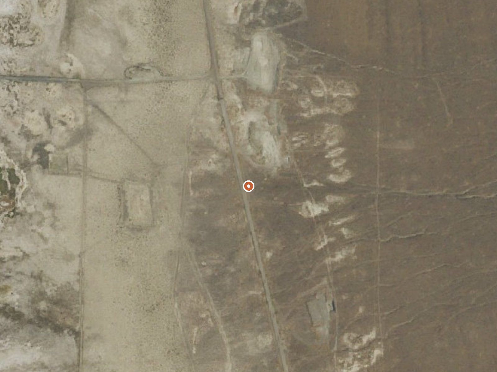Aerial view of the ground around Hot Seeps (San Emidio Desert)