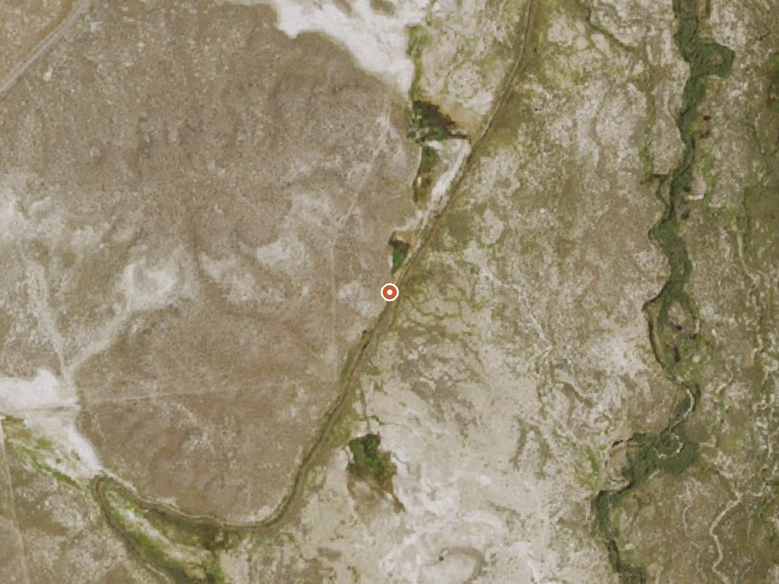 Aerial view of the ground around Hot Spring