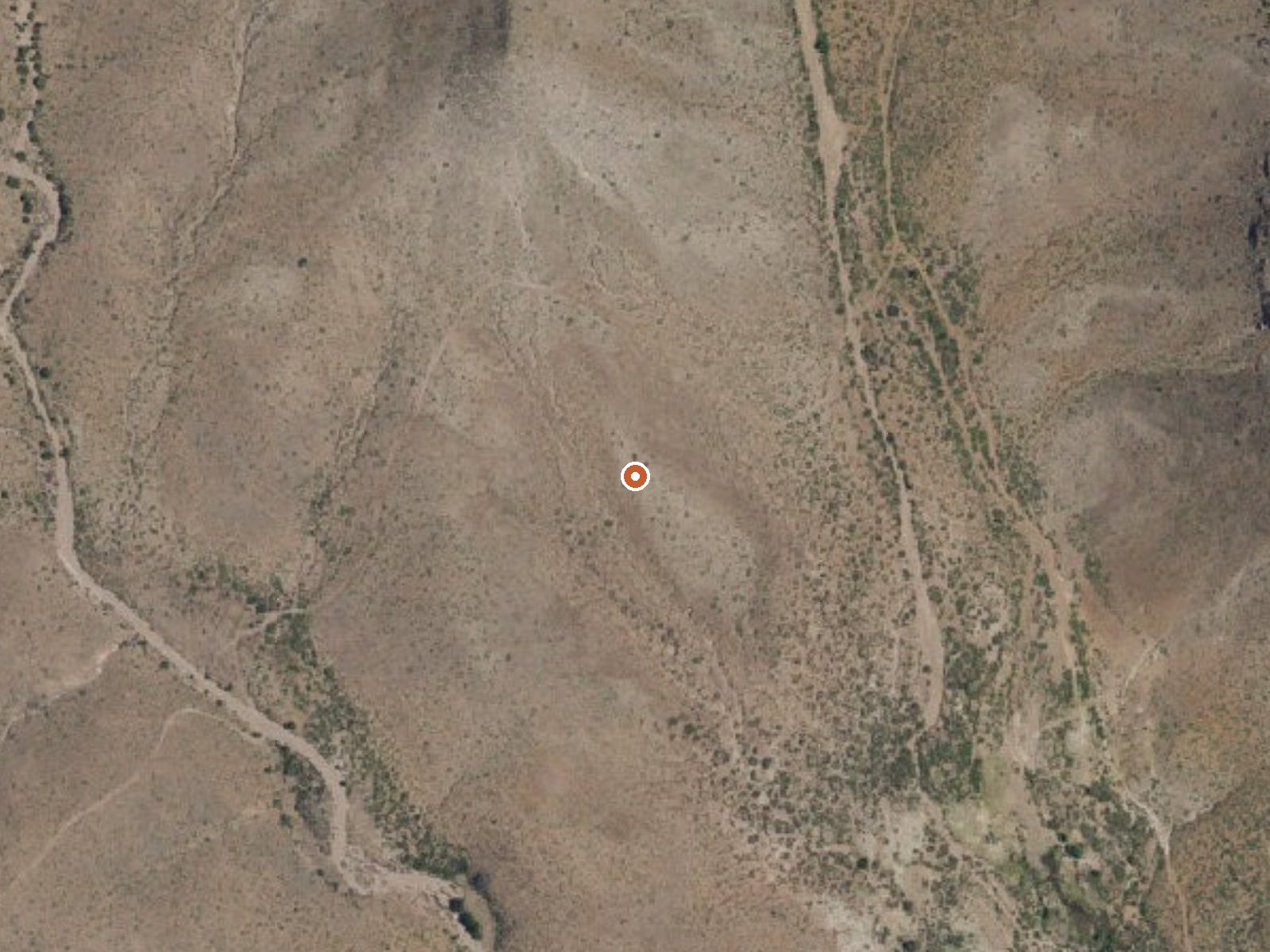 Aerial view of the ground around the spring