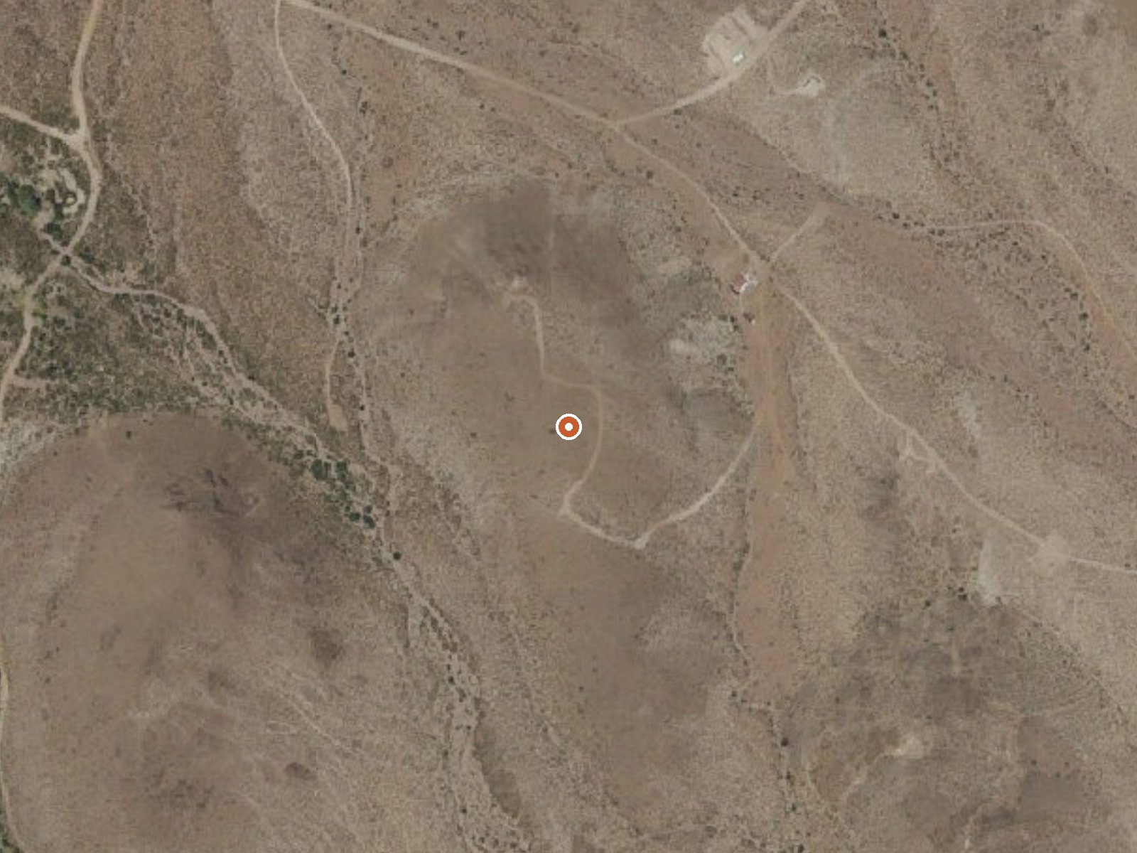 Aerial view of the ground around the spring