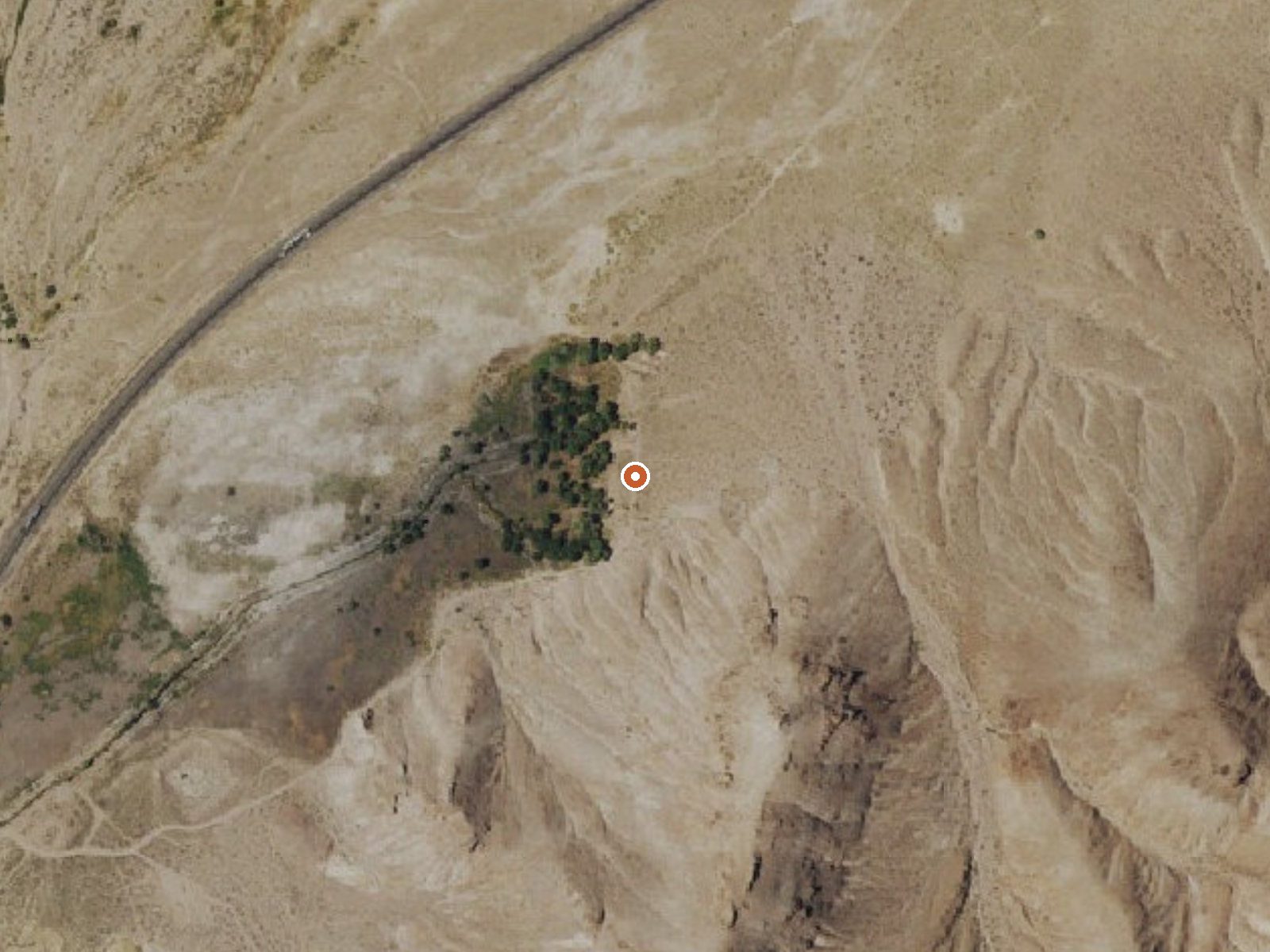 Aerial view of the ground around Beatty Municipal Spring