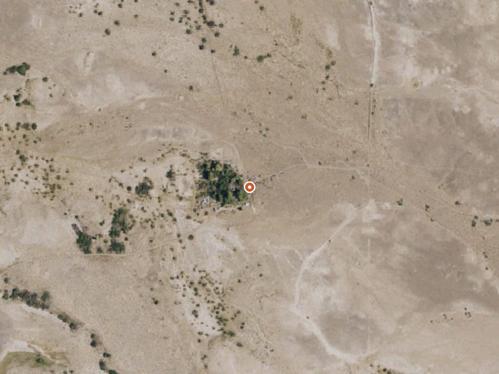 Aerial view of the ground around Bole Spring