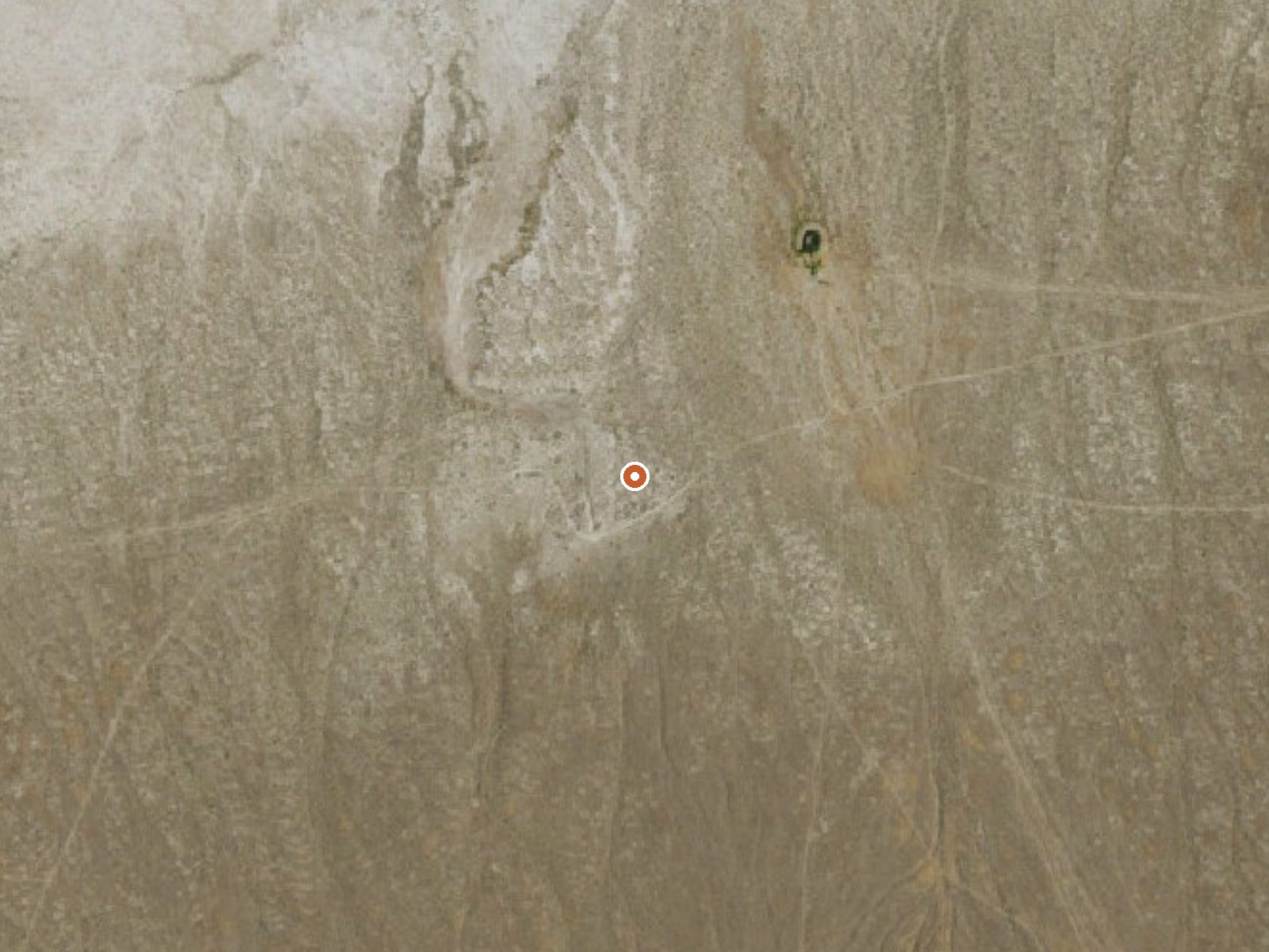 Aerial view of the ground around Brooks Spring
