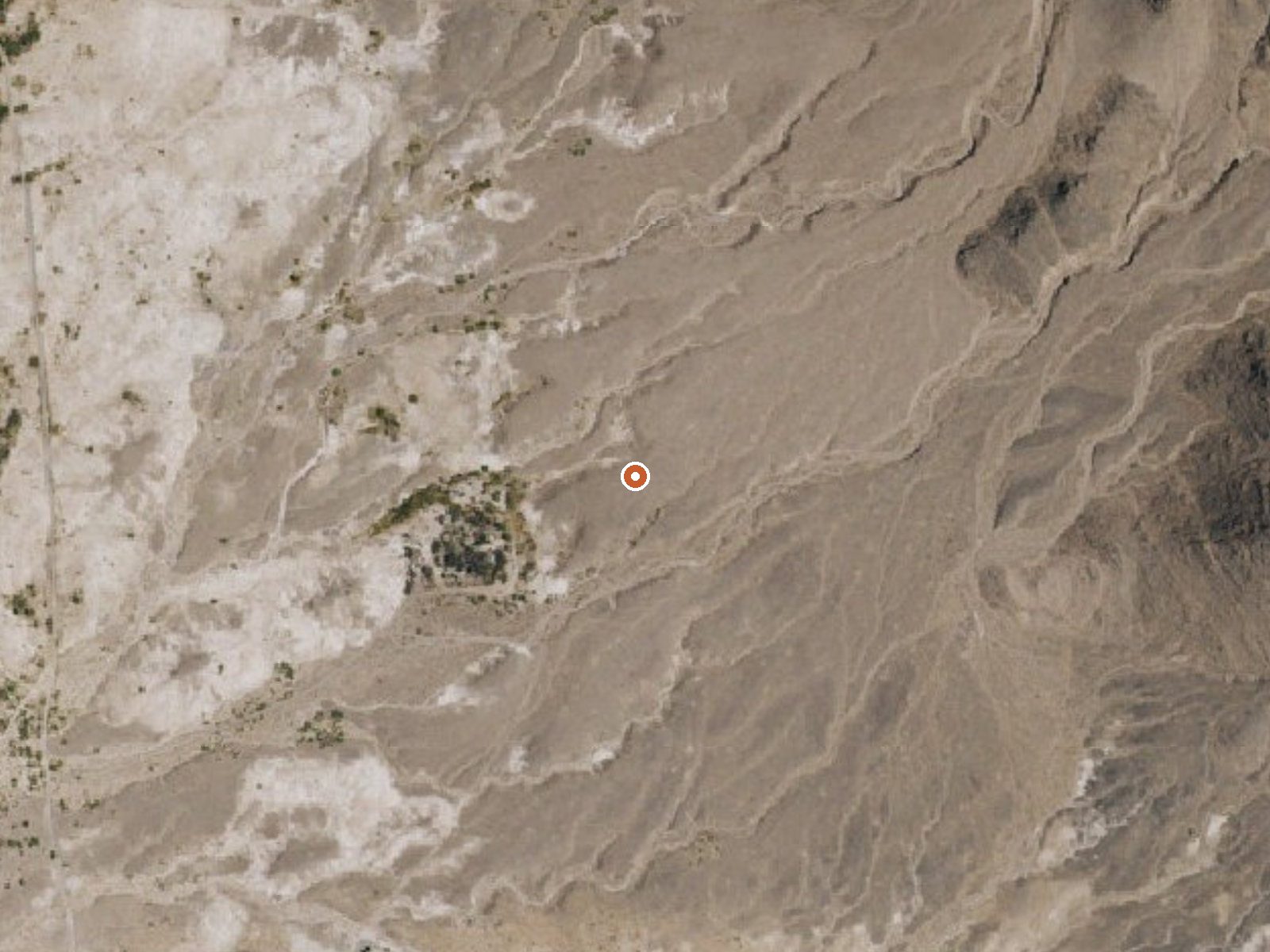 Aerial view of the ground around Button Springs
