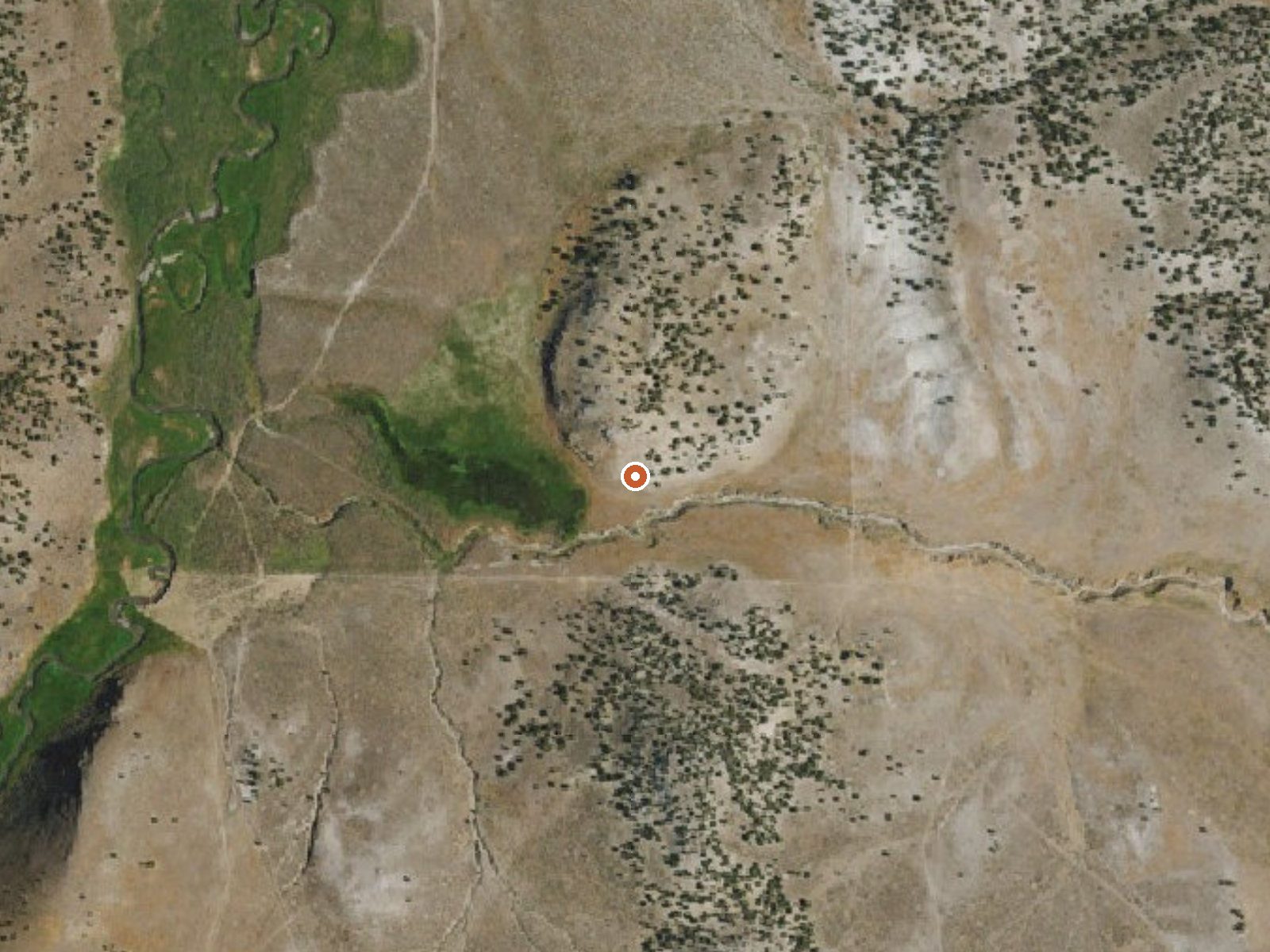 Aerial view of the ground around Nile Spring