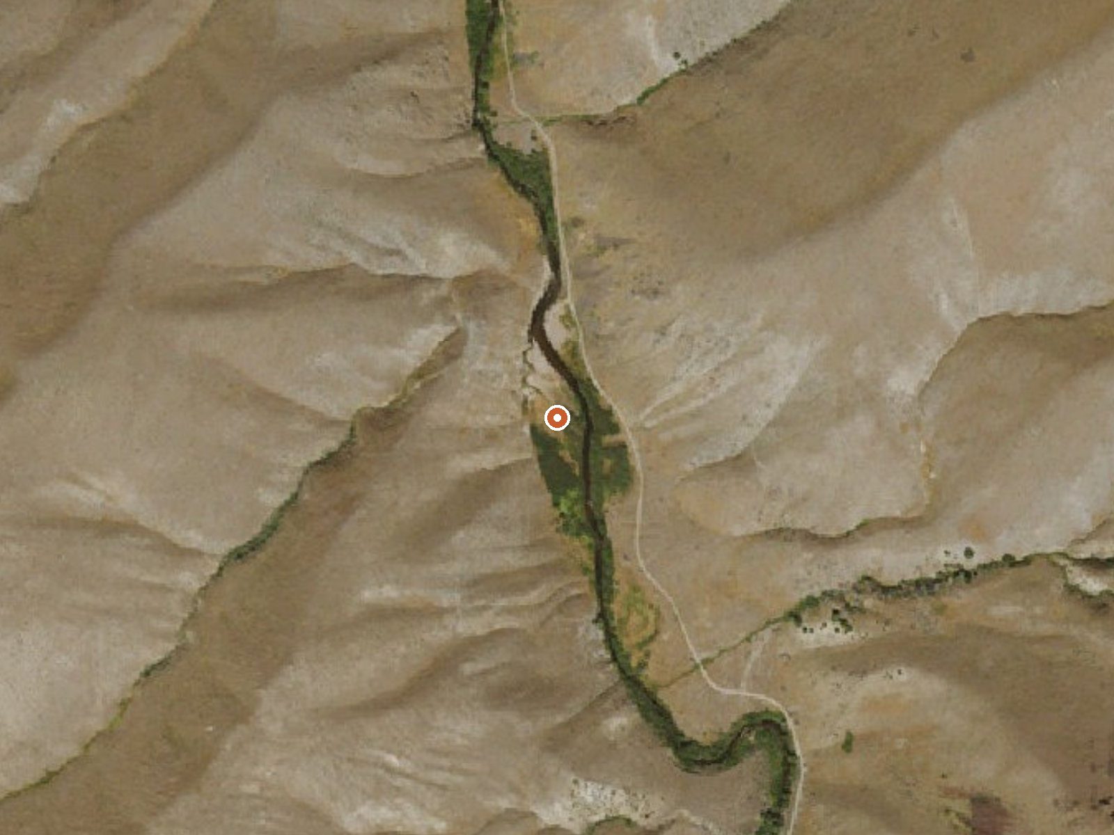 Aerial view of the ground around Rowland Hot Springs